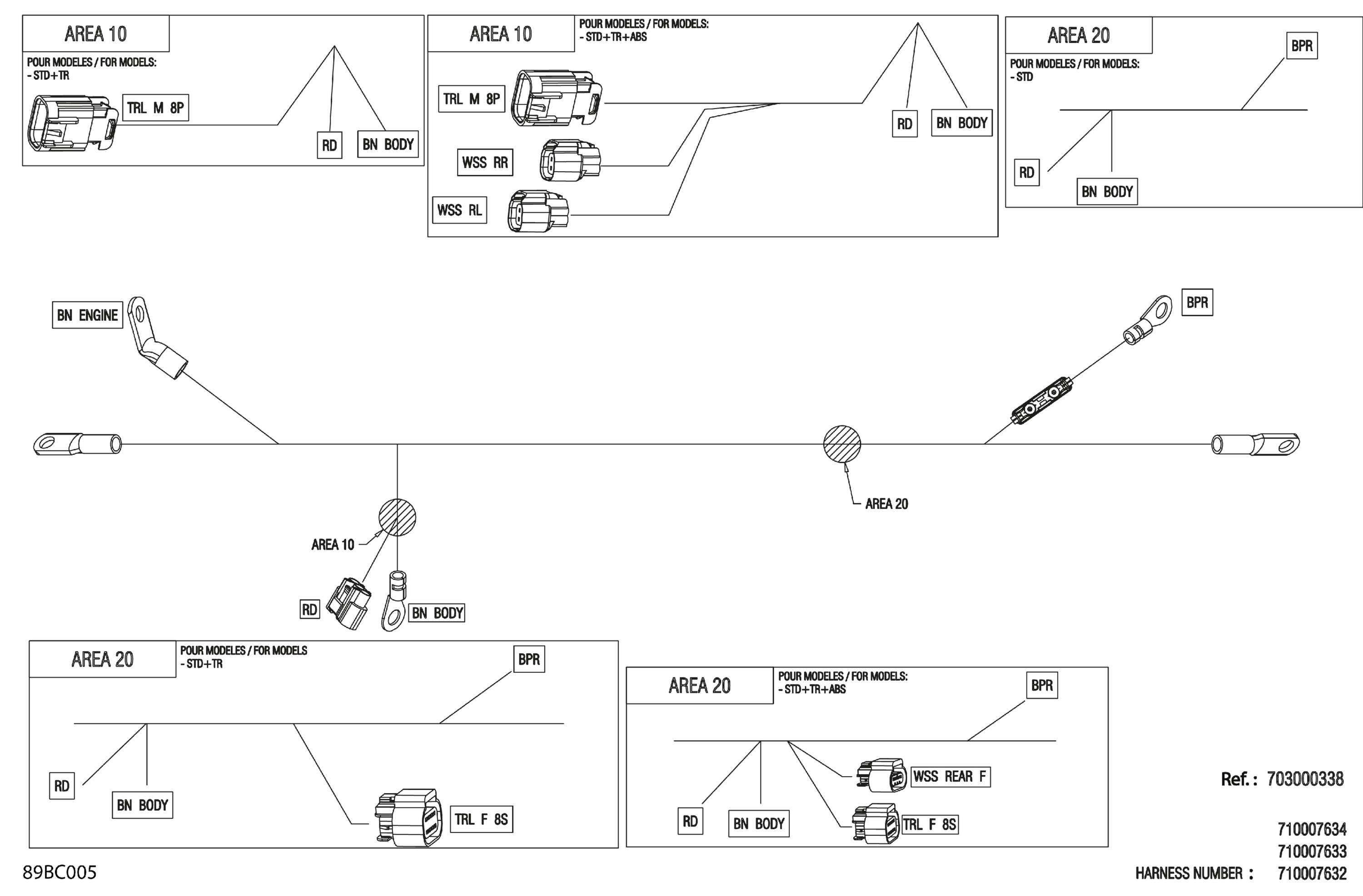 Electric - Voltage Regulator Wiring Harness