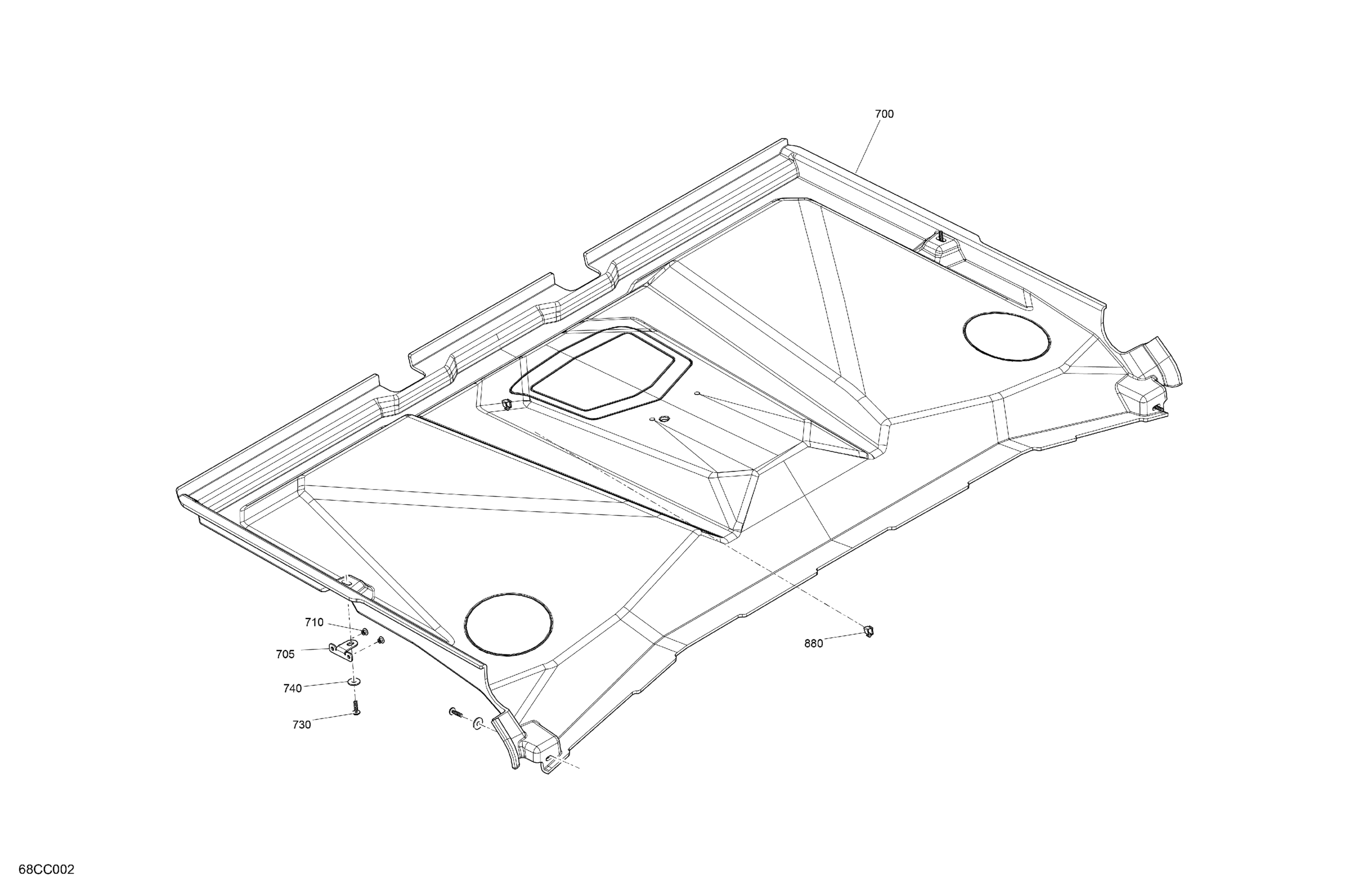 Enclosure Cab - Roof