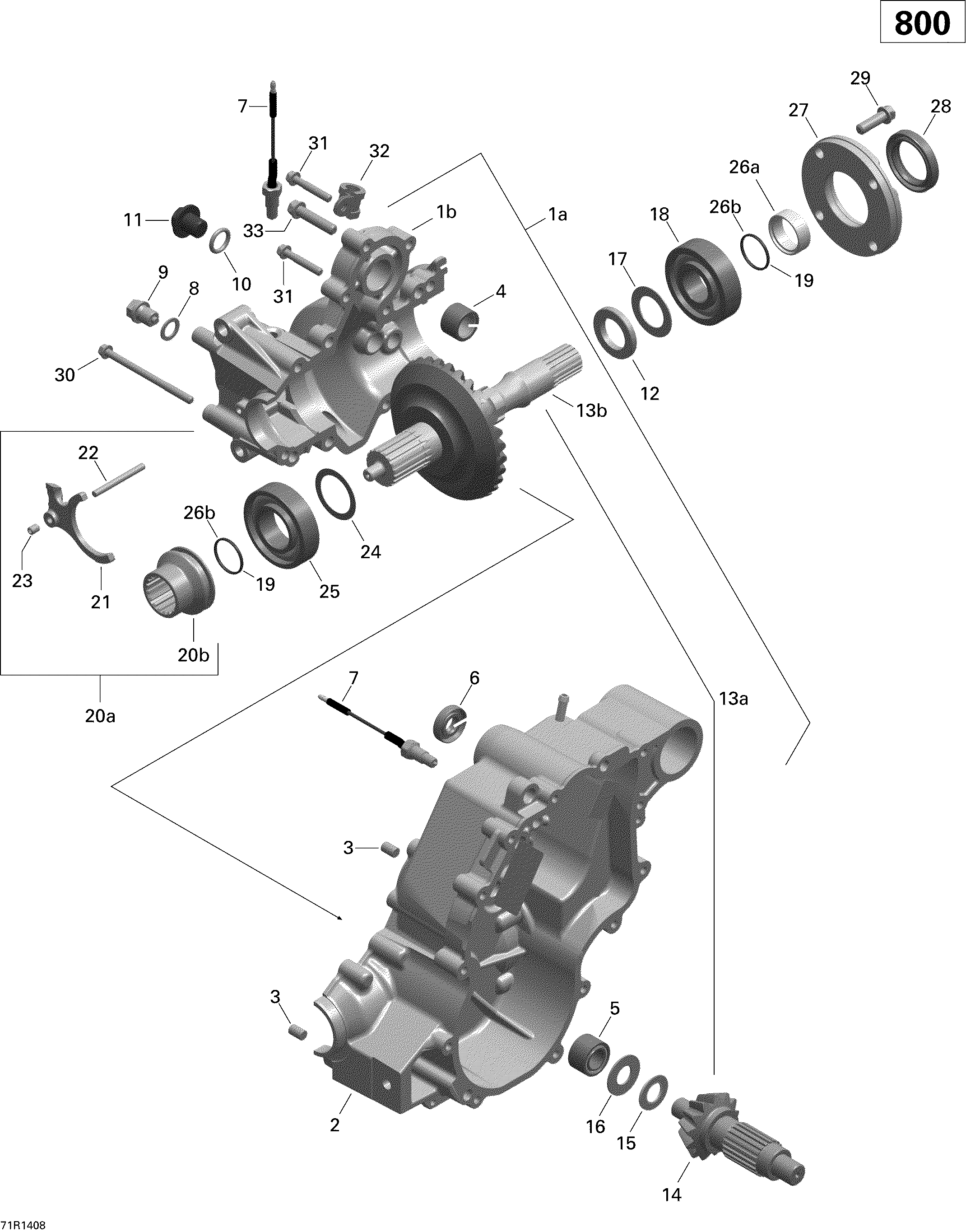 Gear Box Output Shaft _71R1505