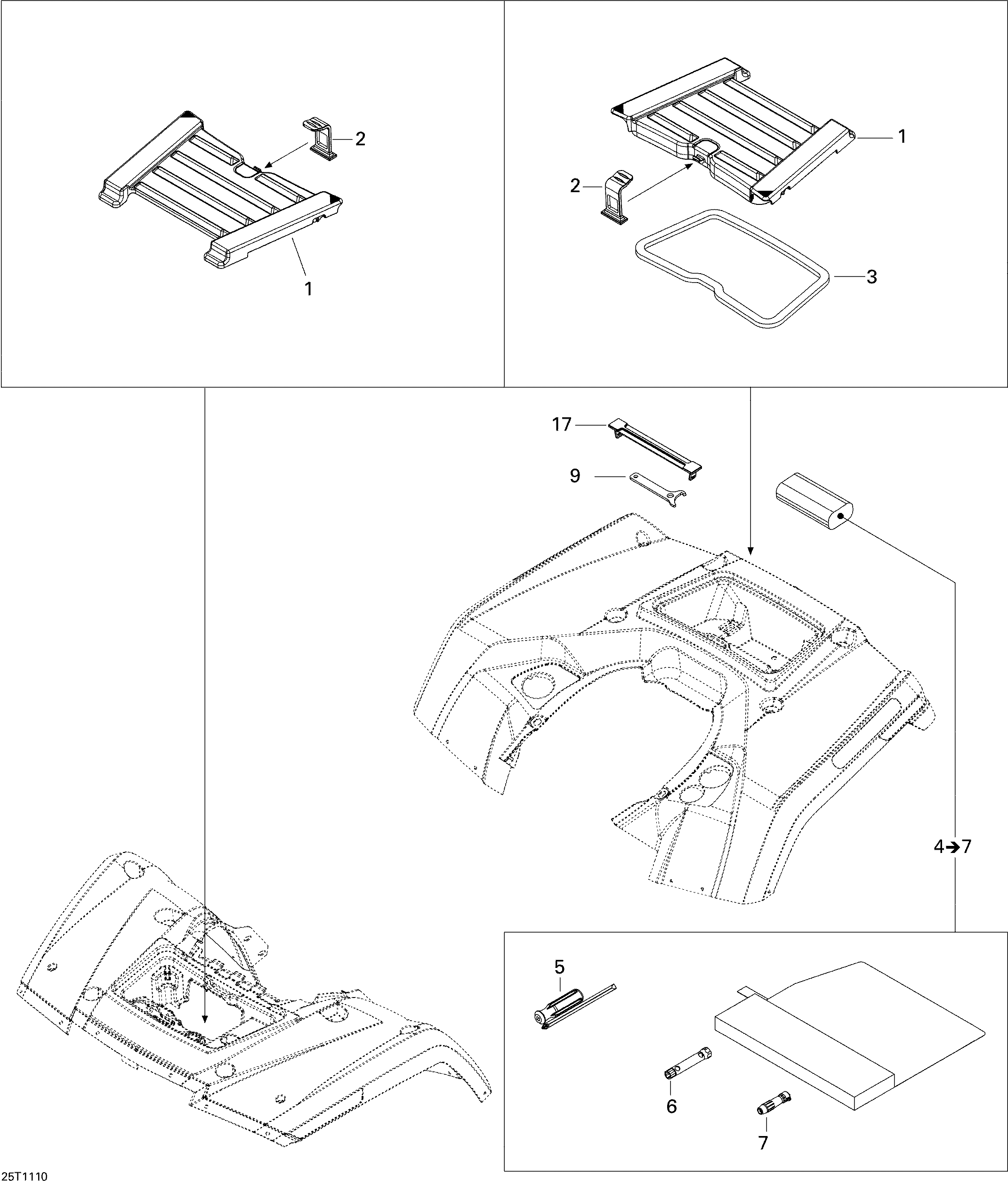 Front and Rear Trays