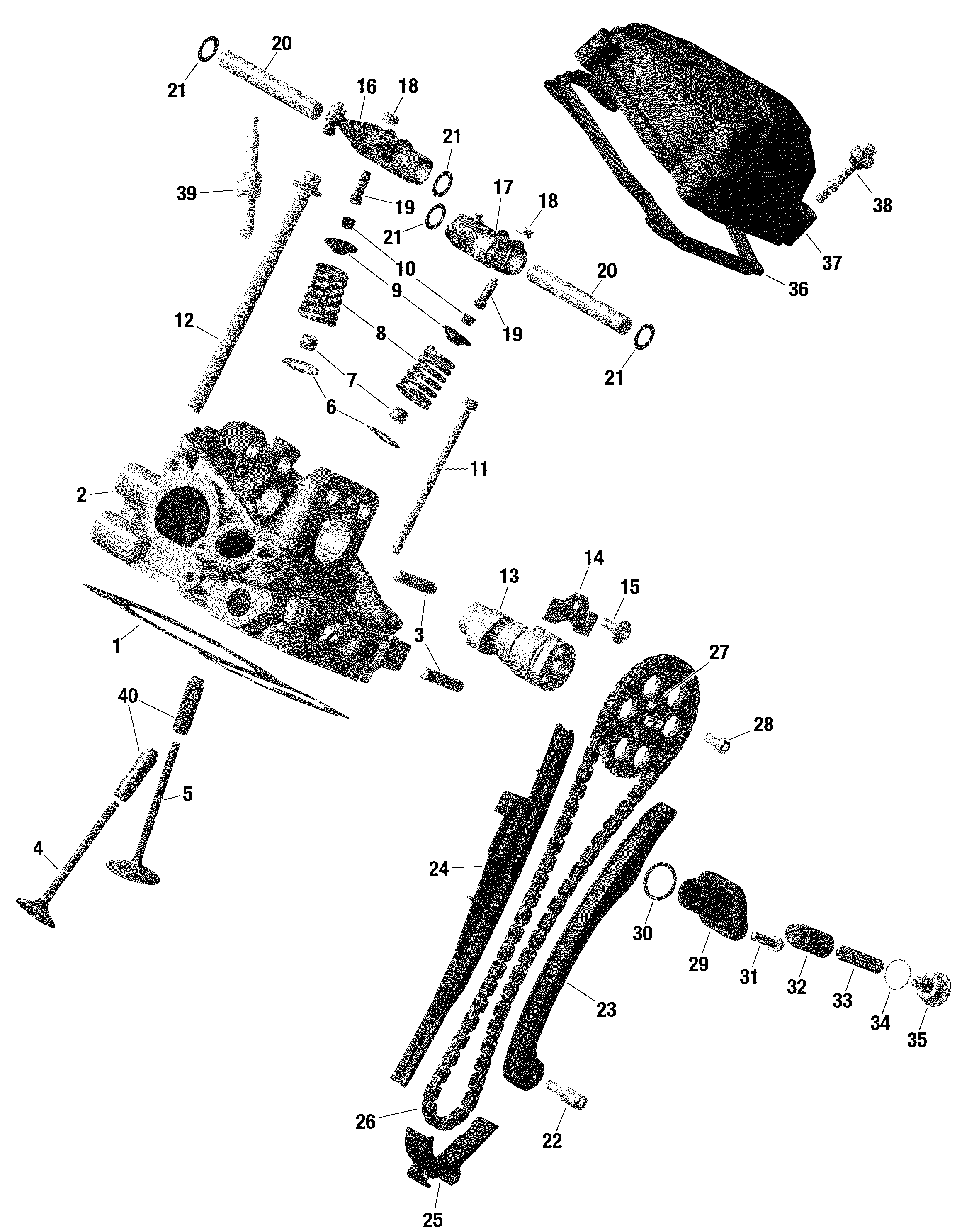 Cylinder Head, Rear