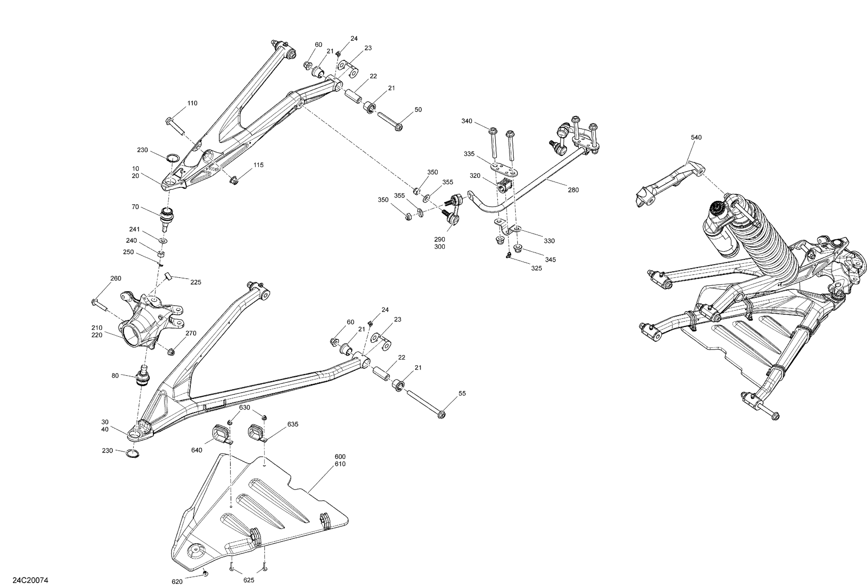 Схема узла: Front Suspension