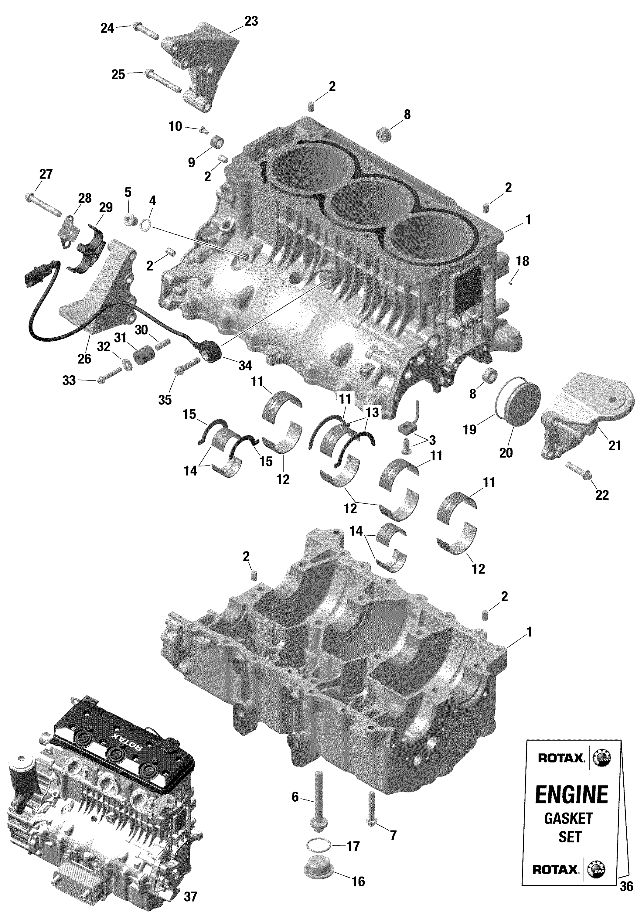 Rotax - Crankcase