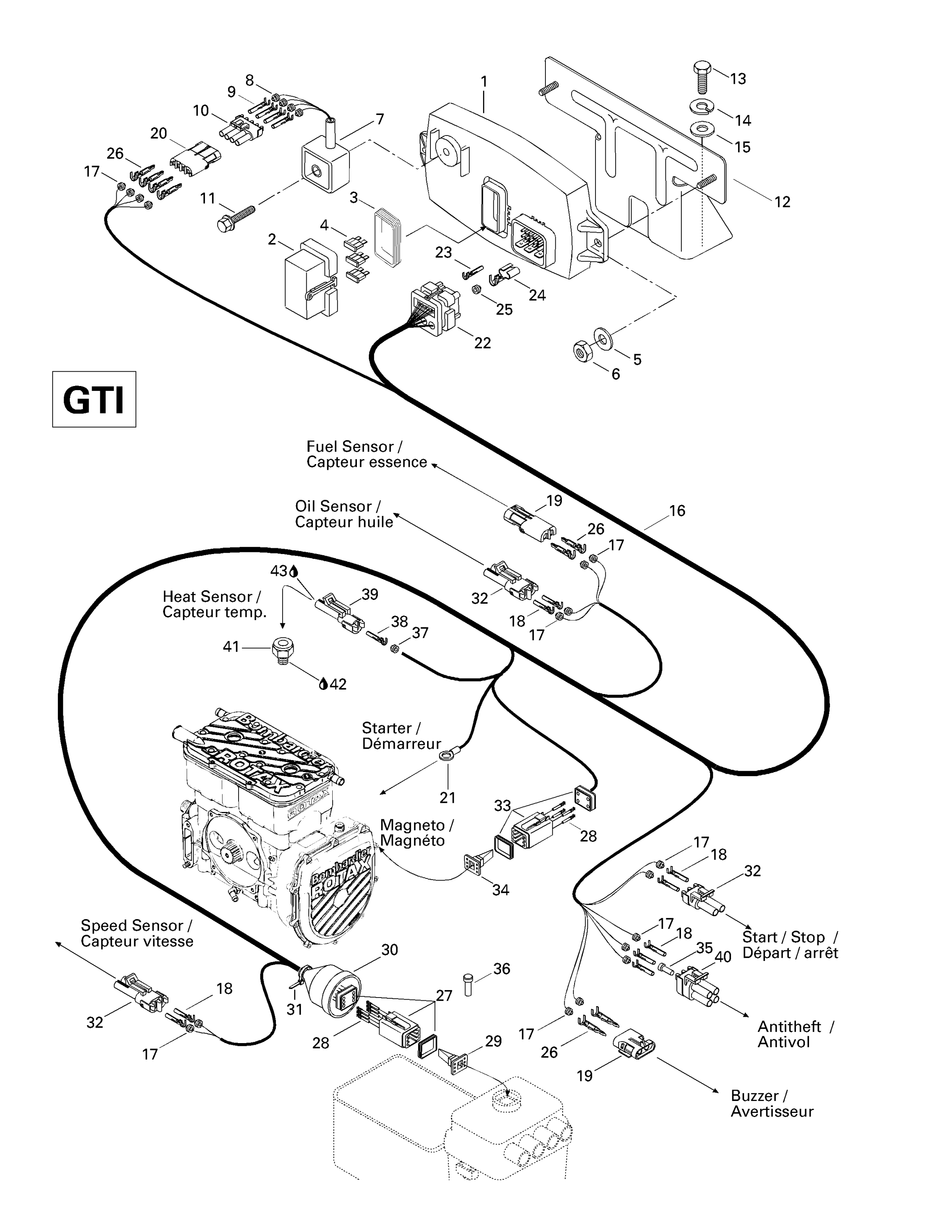 Схема узла: Electrical System (GTI)