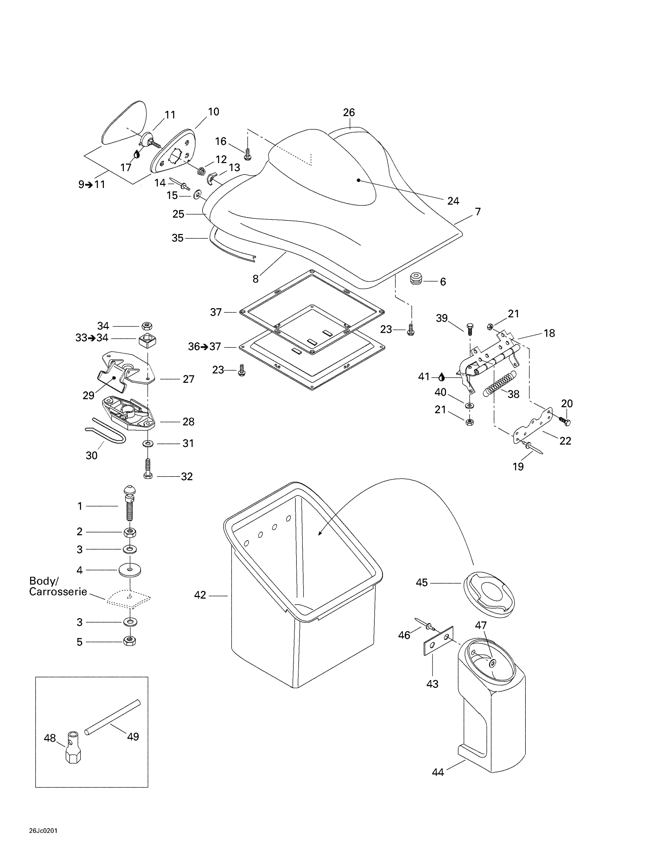 Front Storage Compartment