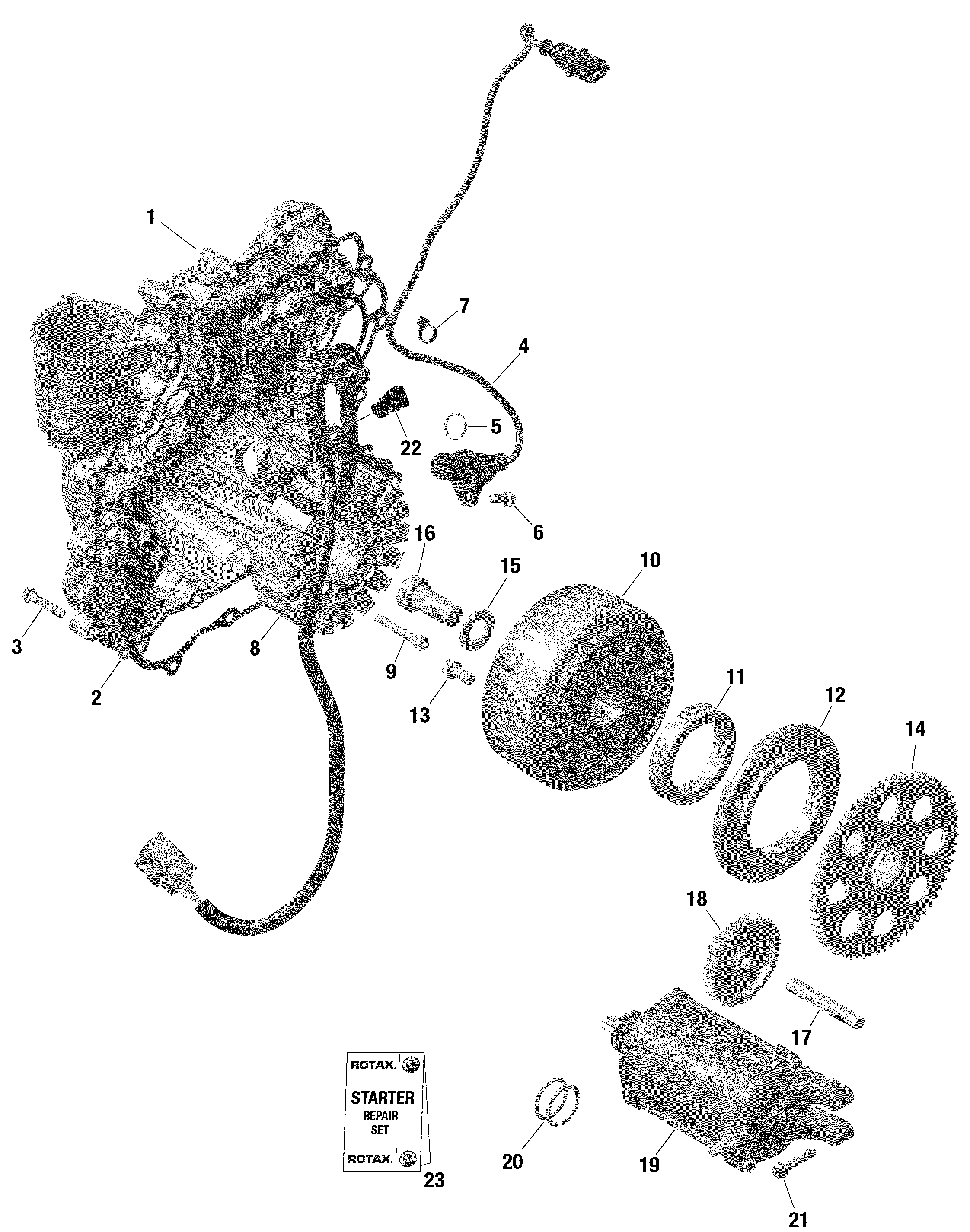 ROTAX - Magneto and Electric Starter - Turbo RR