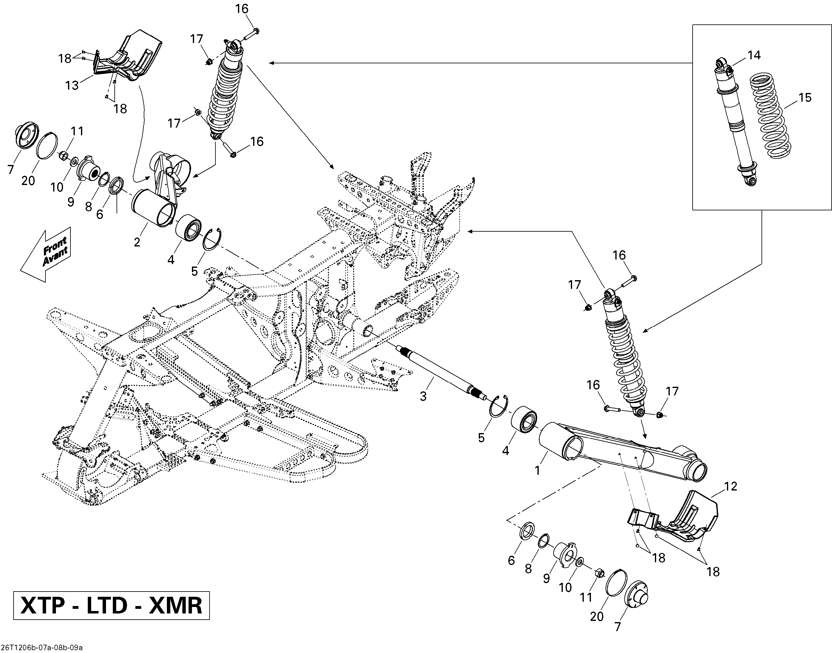 Схема узла: Rear Suspension