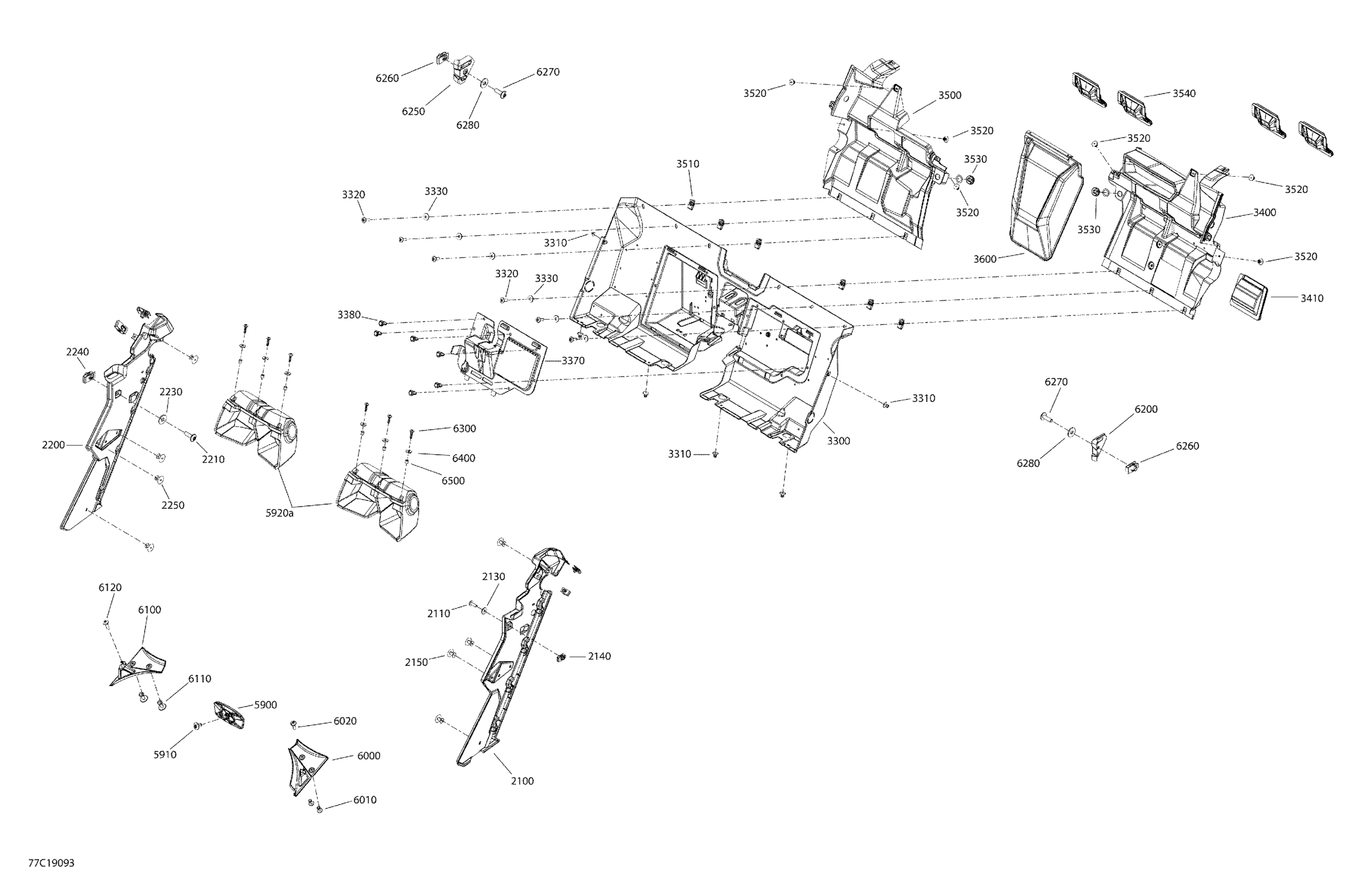 Cab Interior Maverick MAX - Rear Upper Section