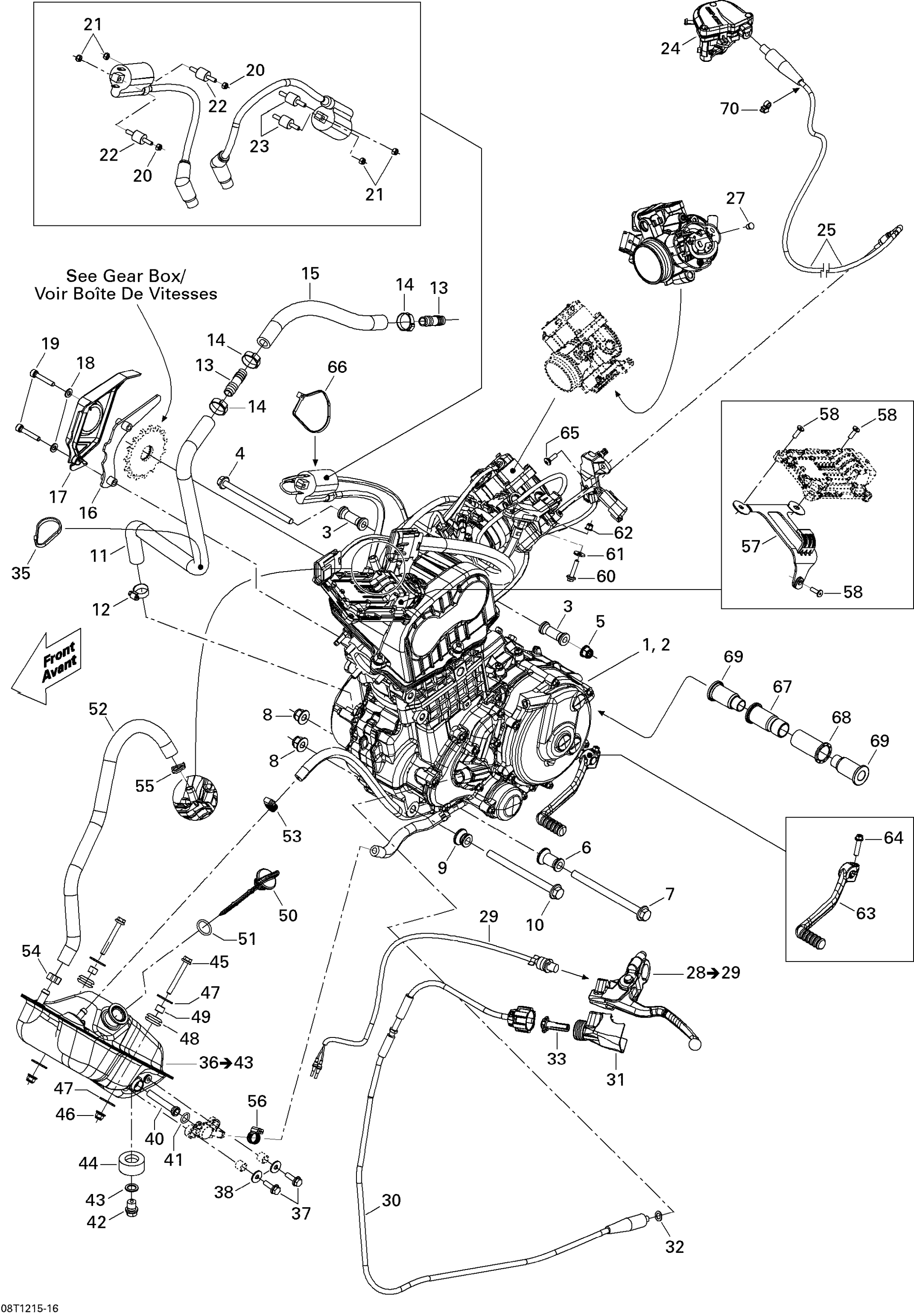 Схема узла: Engine And Engine Support