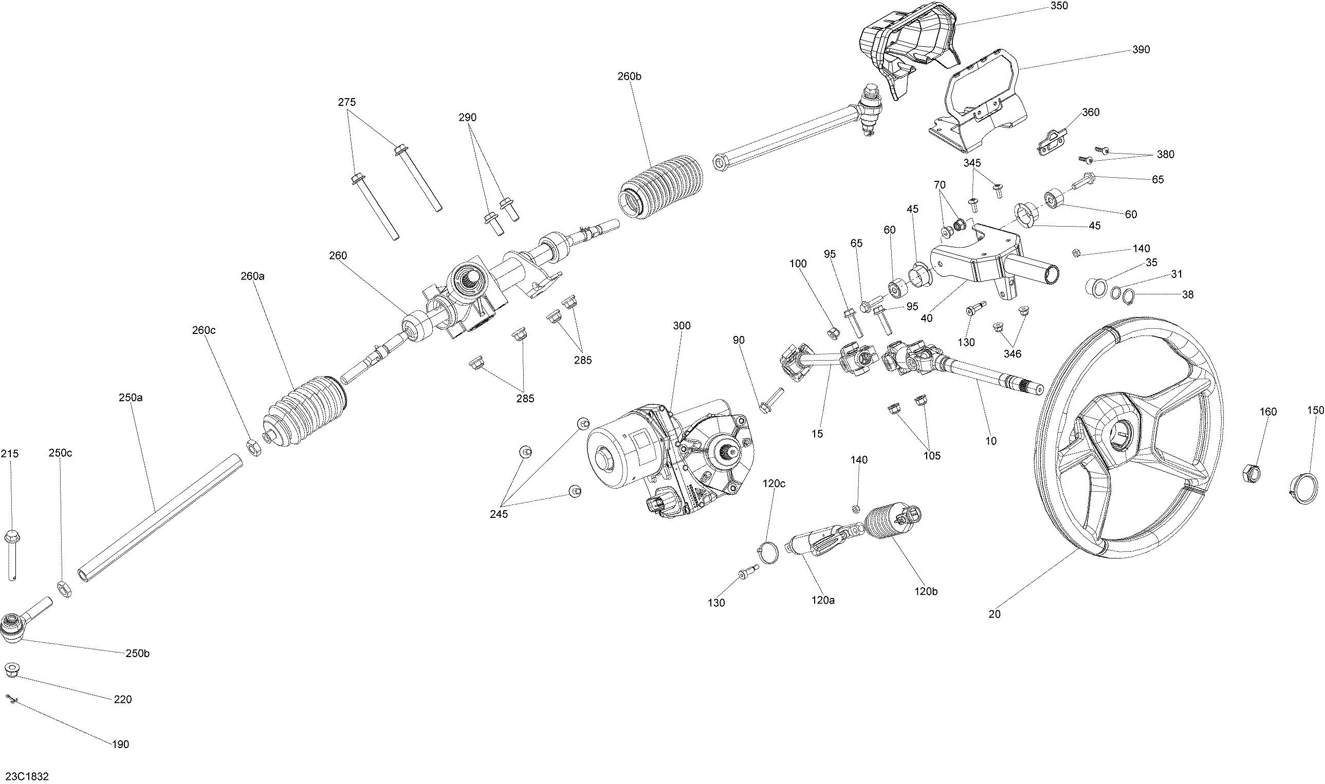 Схема узла: Steering Maverick Trail - Package DPS