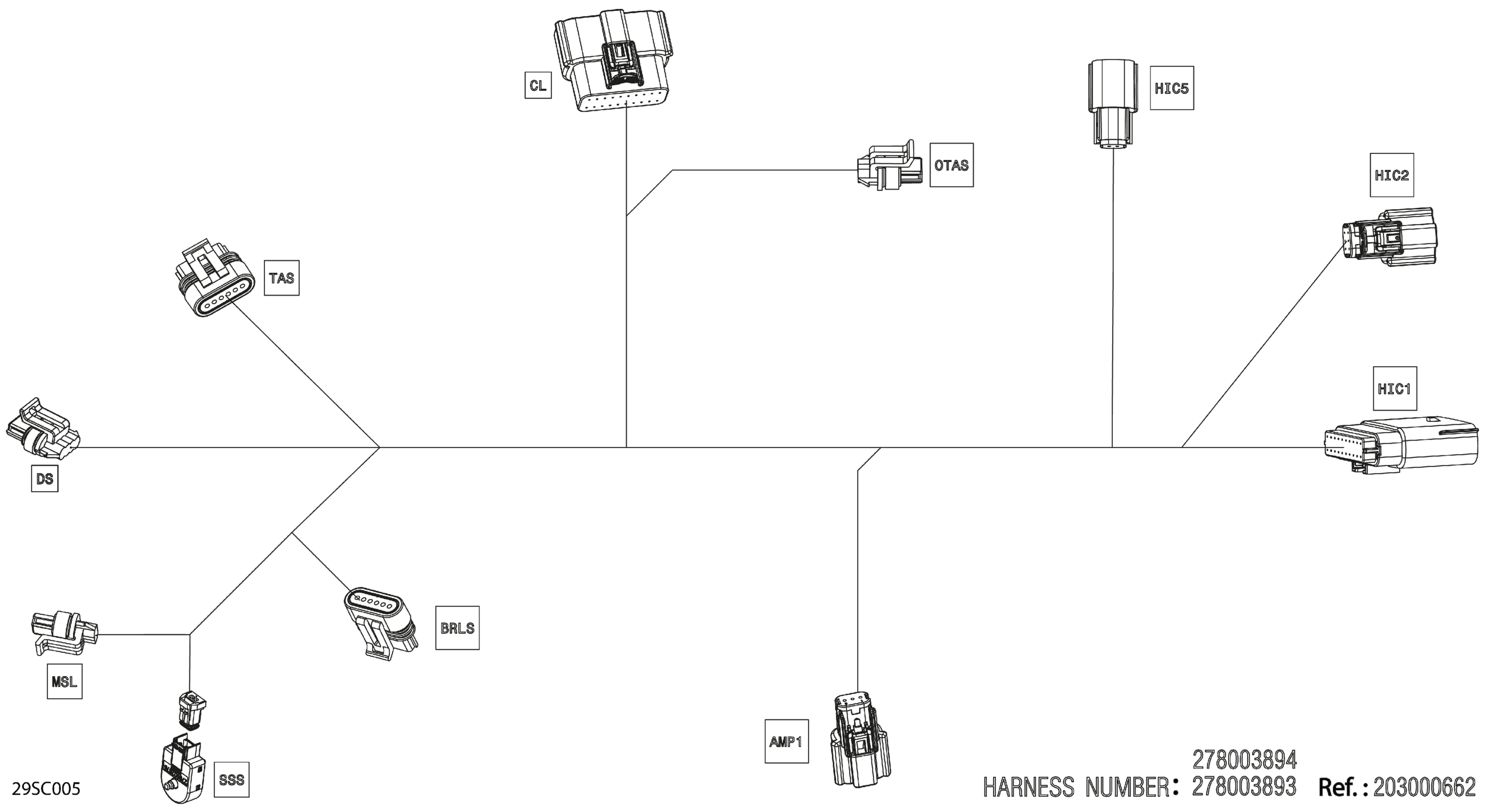 Electric - Steering Wiring Harness - 278003893