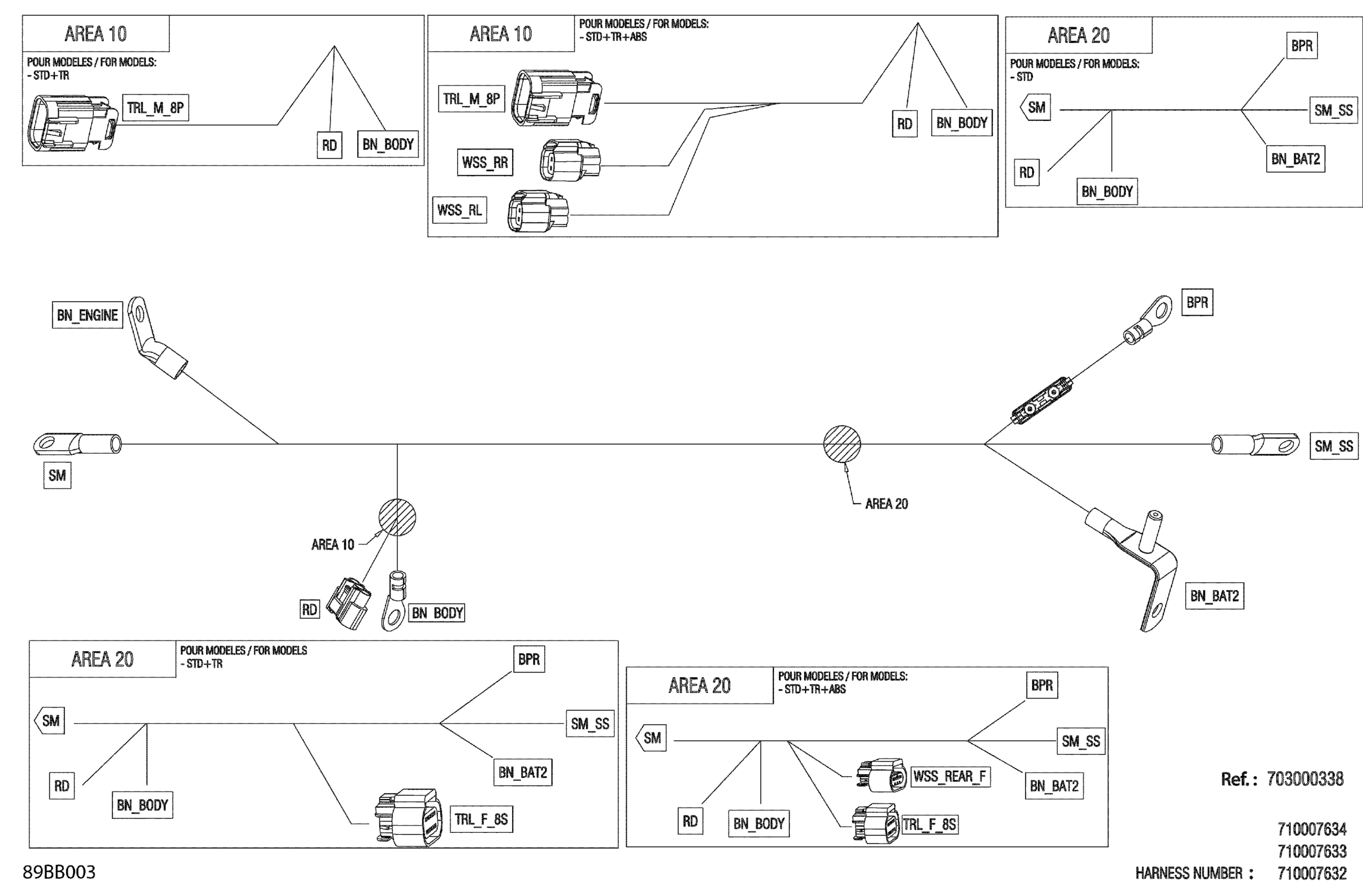 Electric - Voltage Regulator Wiring Harness