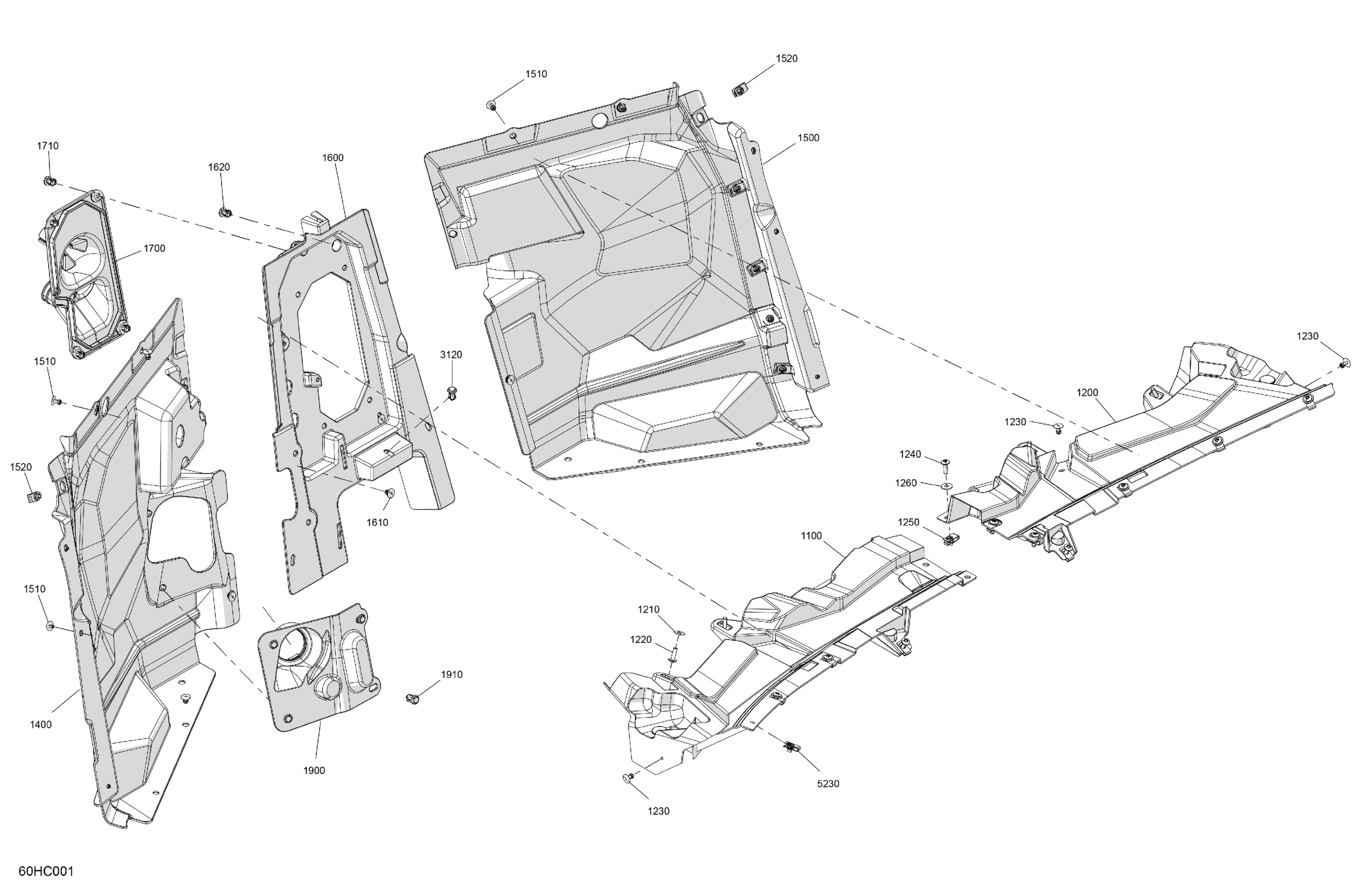 Cab Interior - Firewall