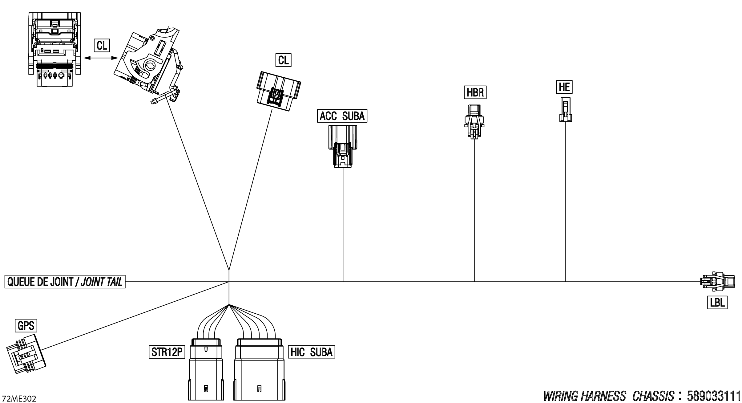 Electric - Hood Wiring Harness - 515179763