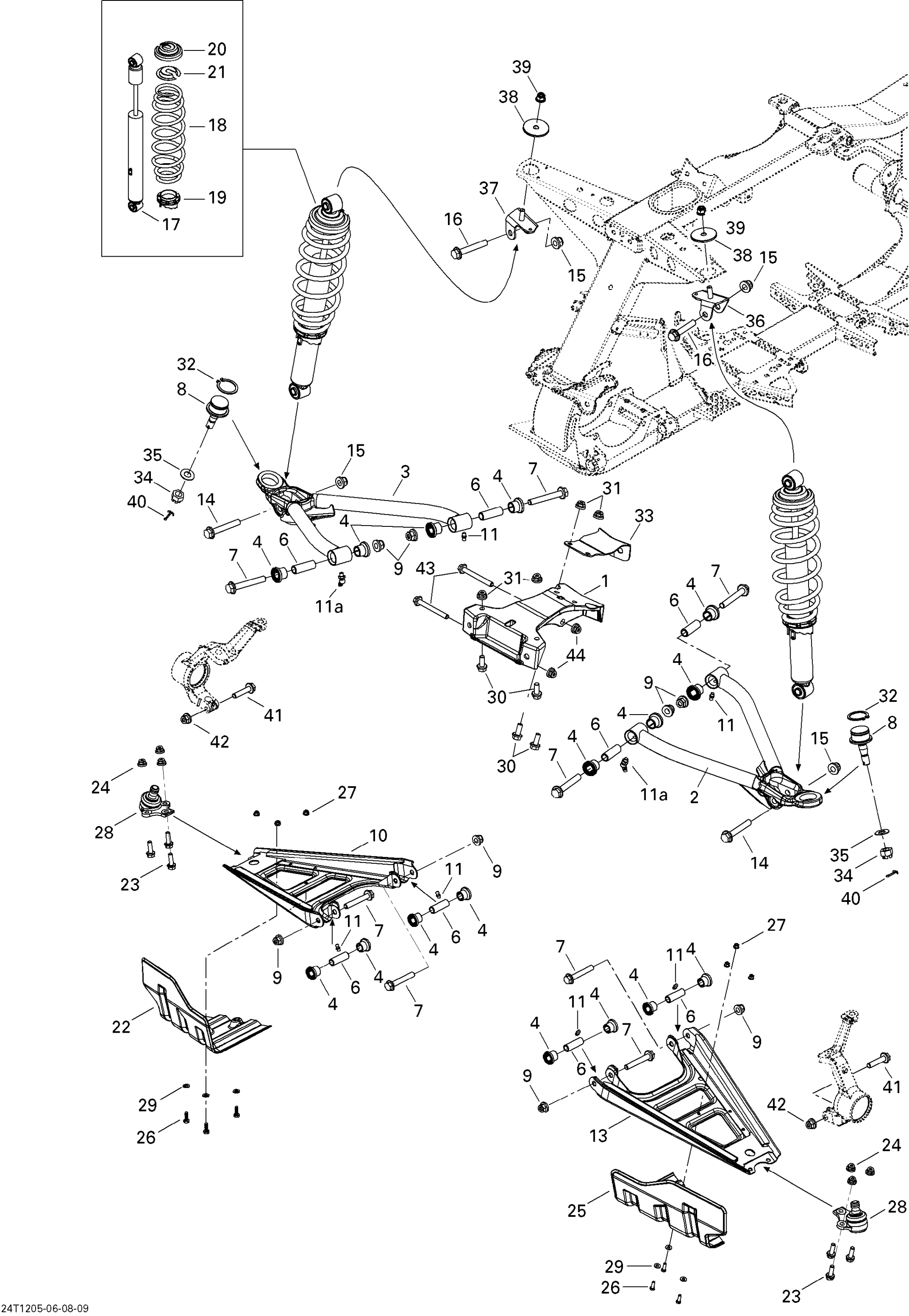 Схема узла: Front Suspension