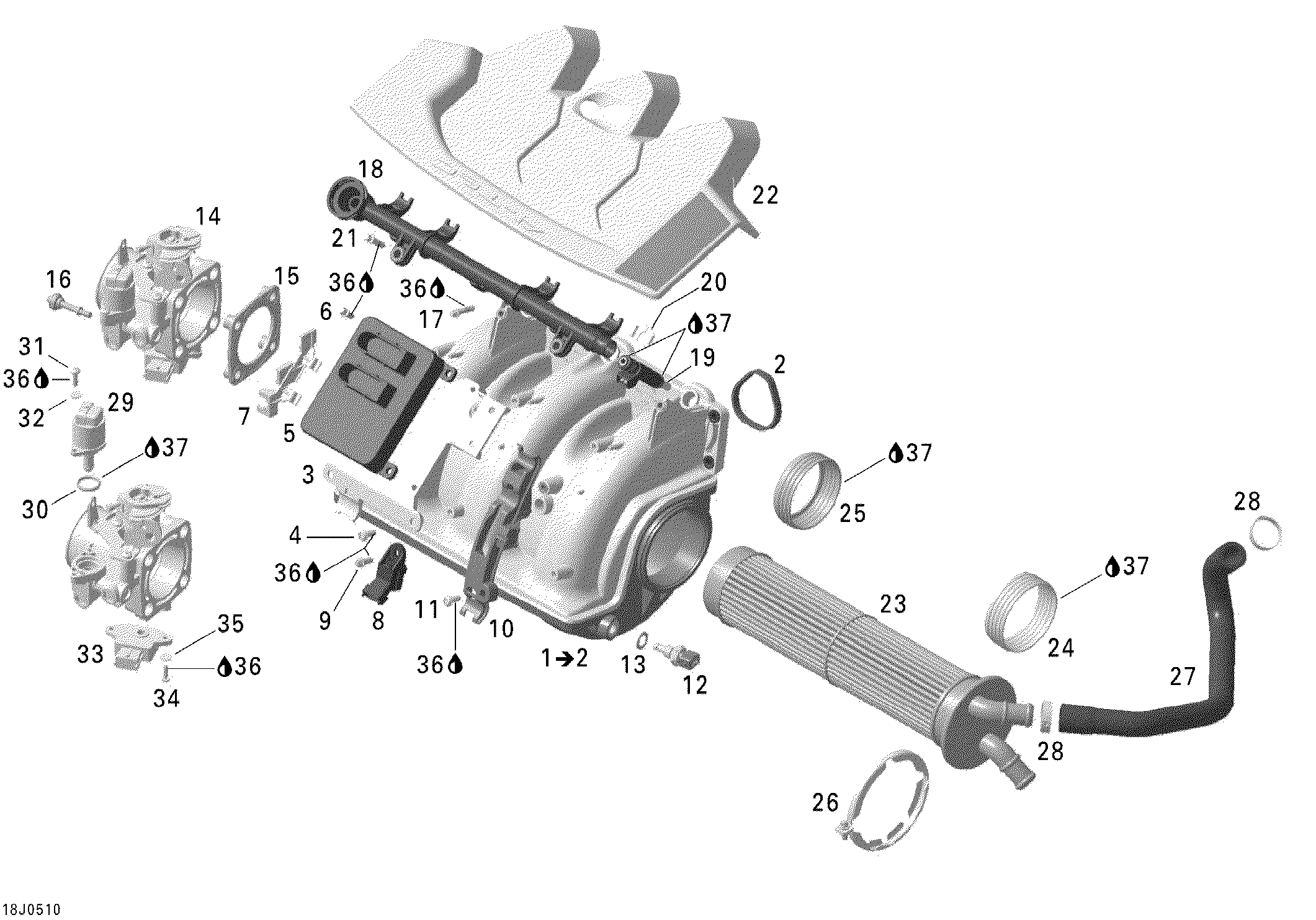 Схема узла: Air Intake Manifold