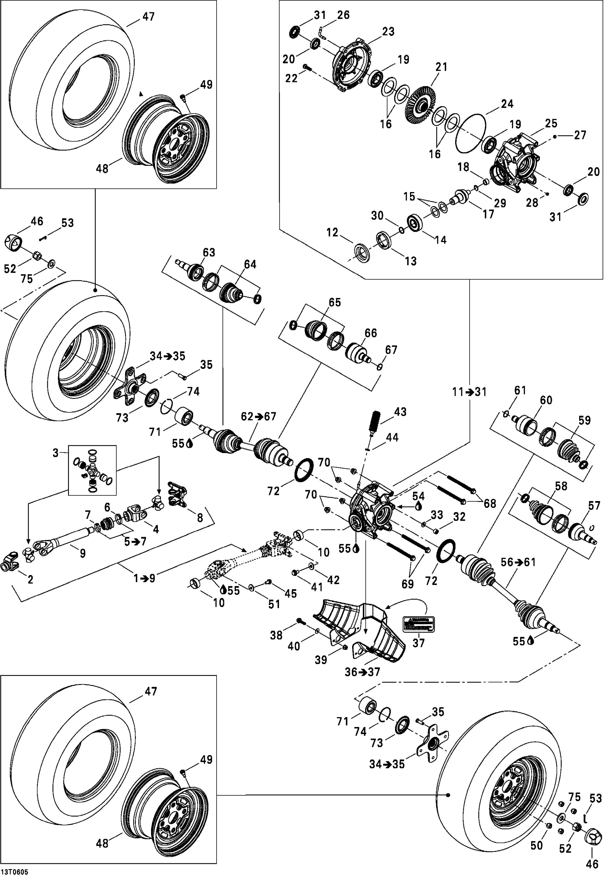 Drive System, Rear XT