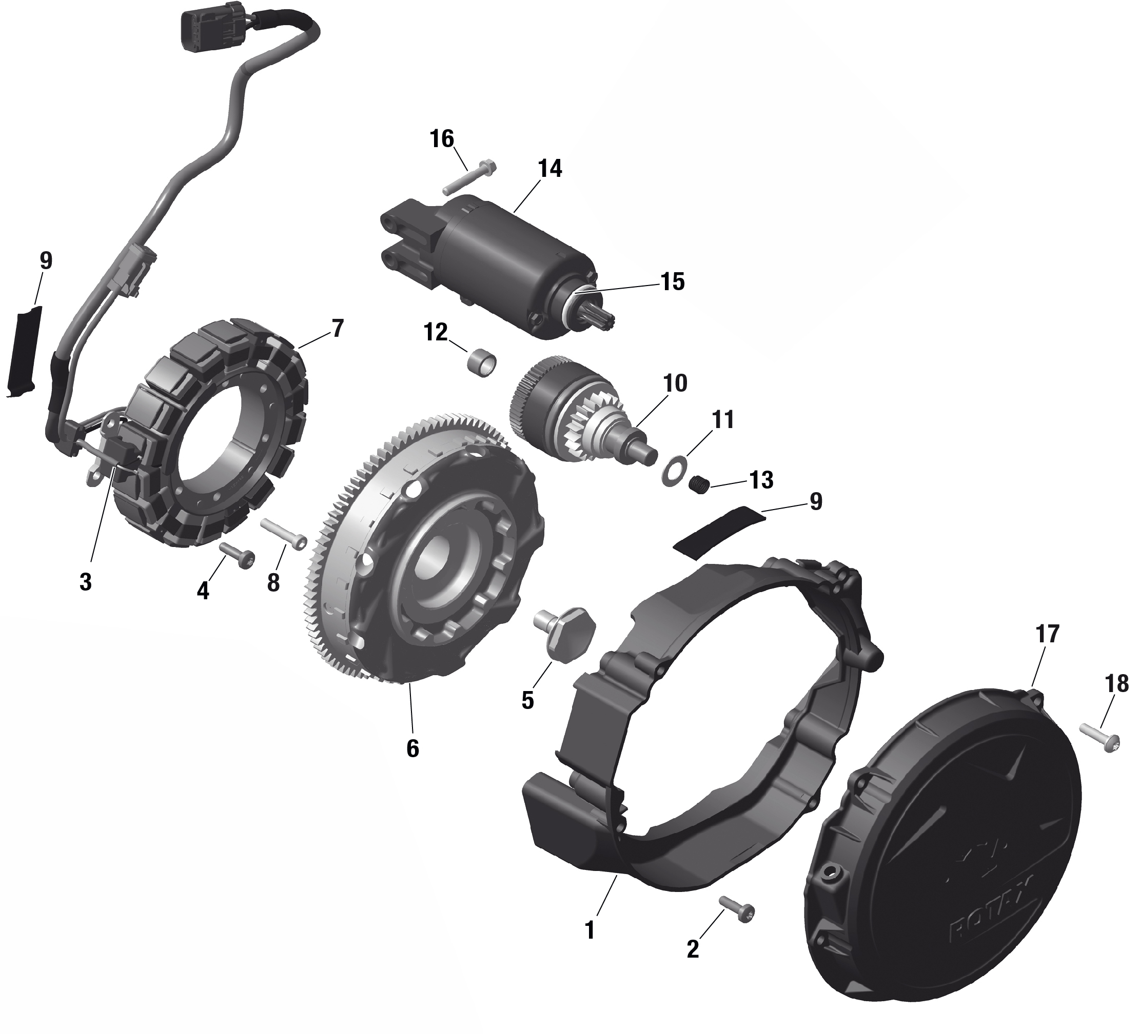 ROTAX - Magneto and Electric Starter