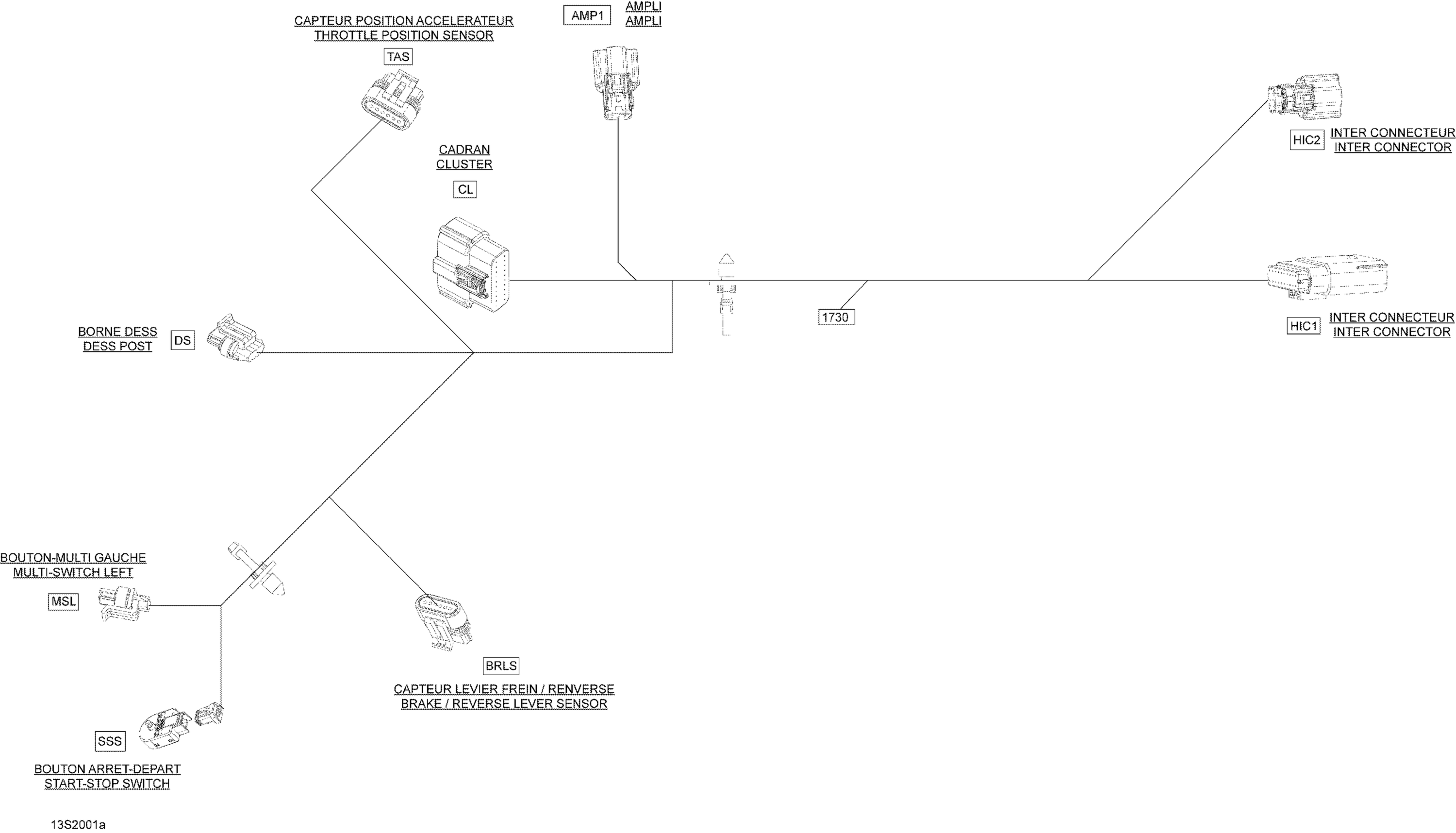 Схема узла: Electrical Harness Steering 278003804