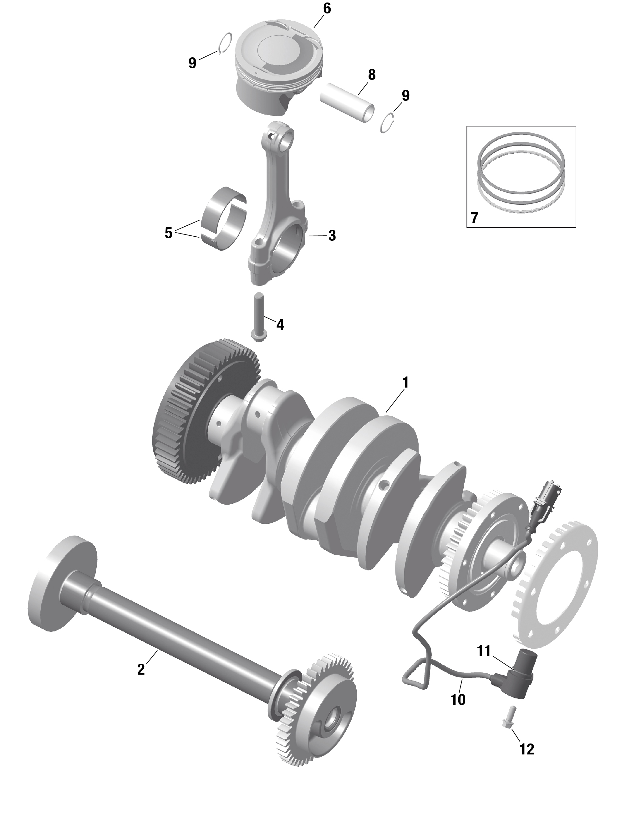 ROTAX - Crankshaft and Pistons