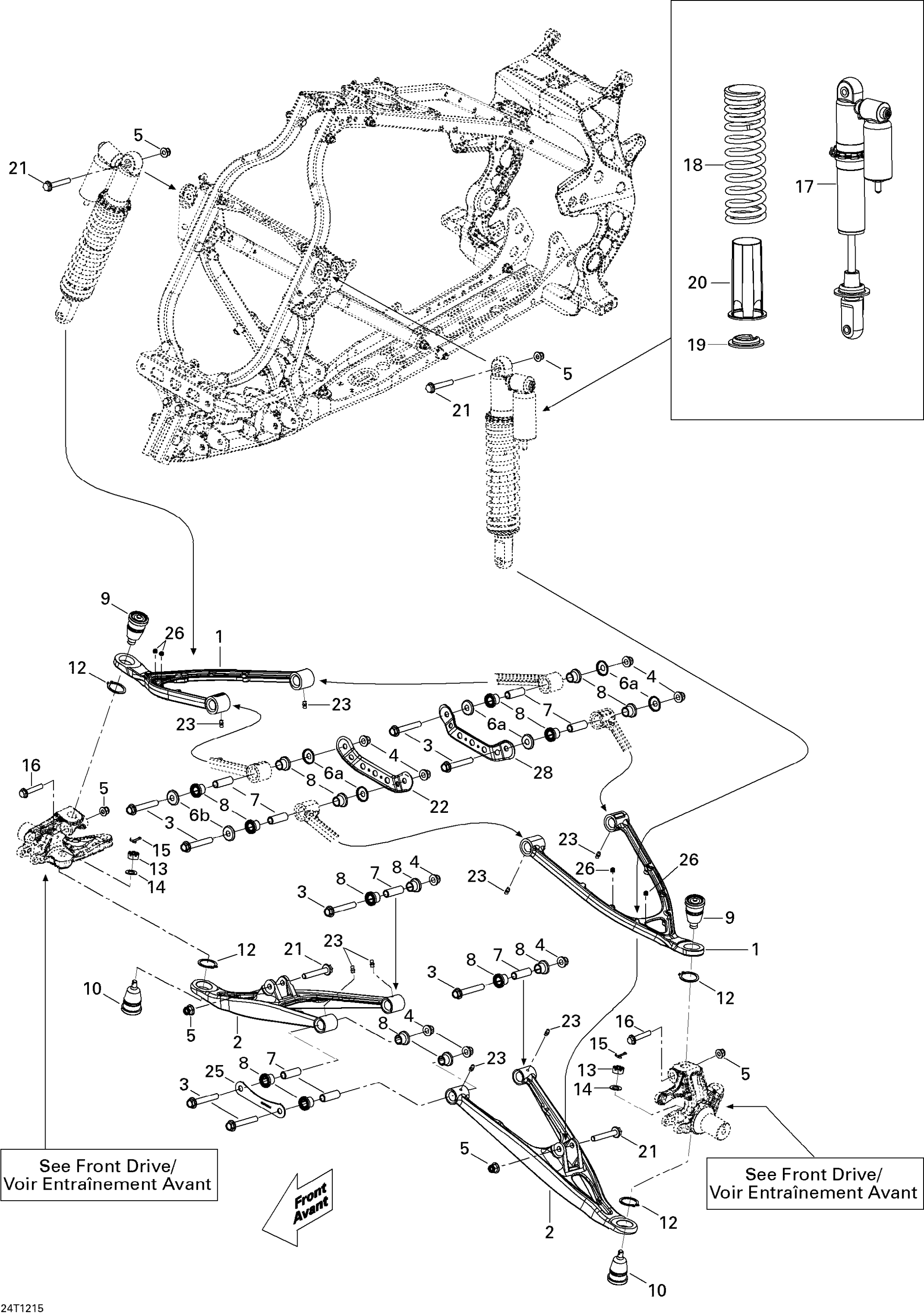 Схема узла: Front Suspension