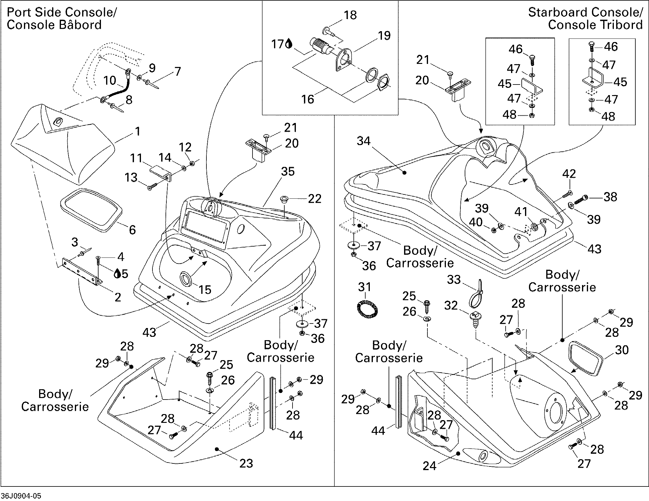 Front Console And Glove Box