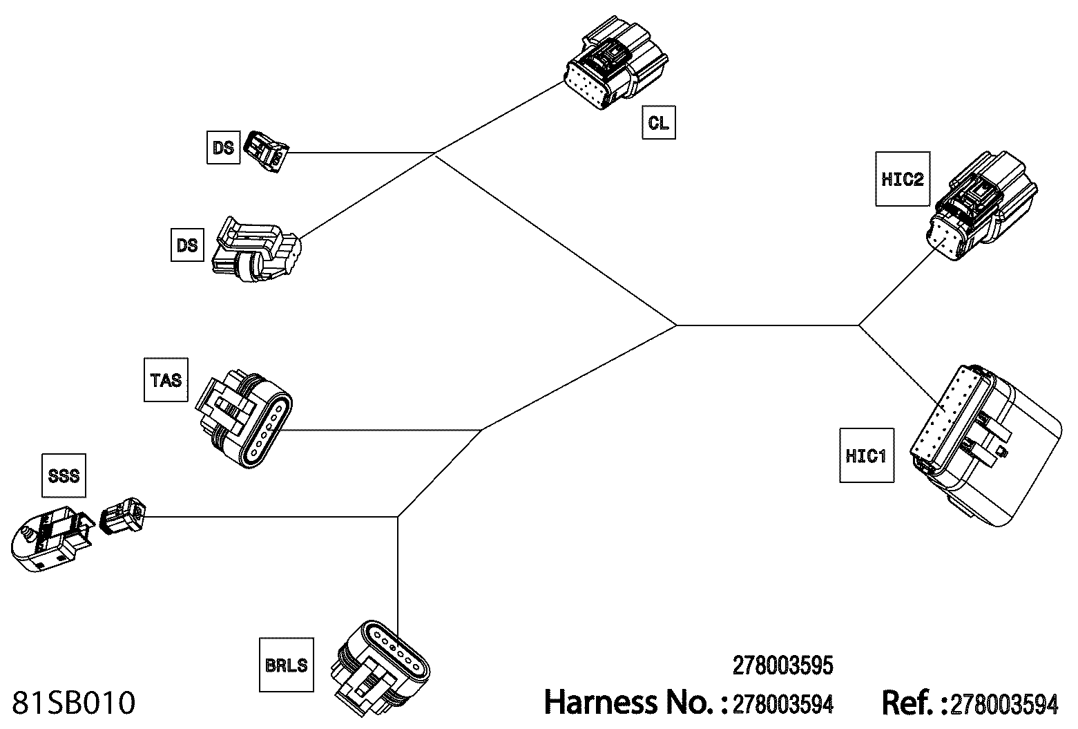 Electric - Steering Wiring Harness - 278003594 - BASE Package With IBR