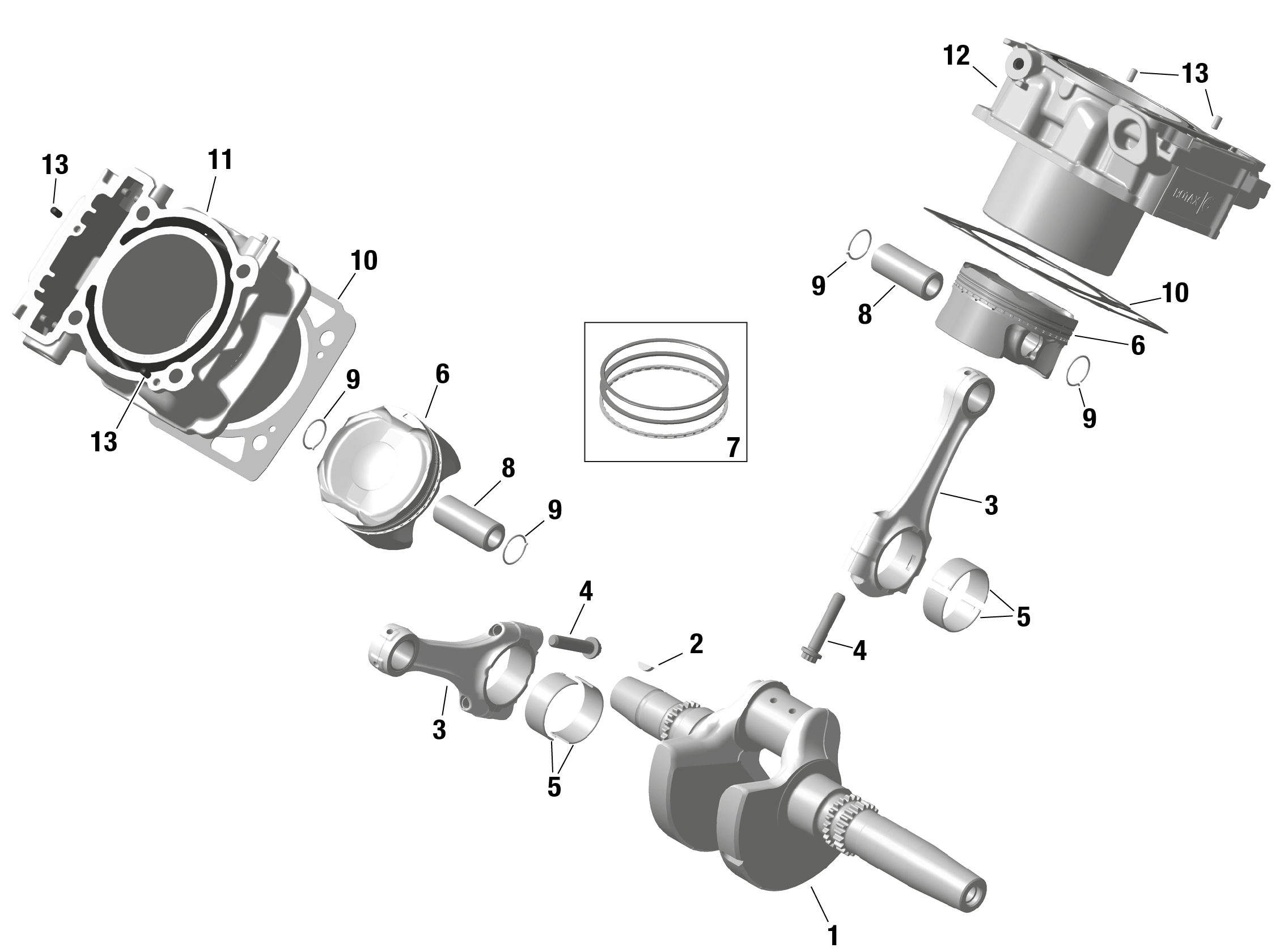 ROTAX - Crankshaft and Pistons