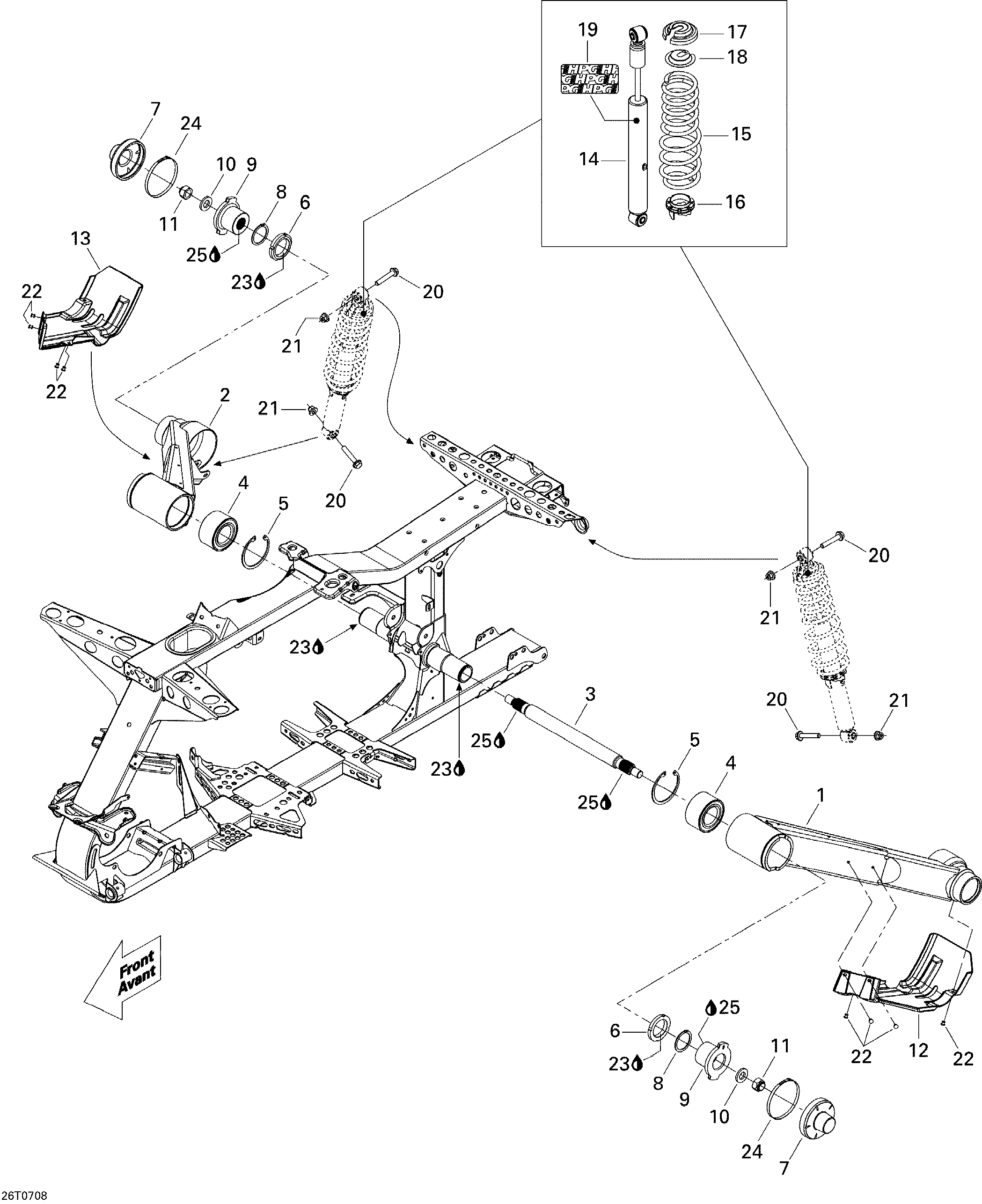 Схема узла: Rear Suspension