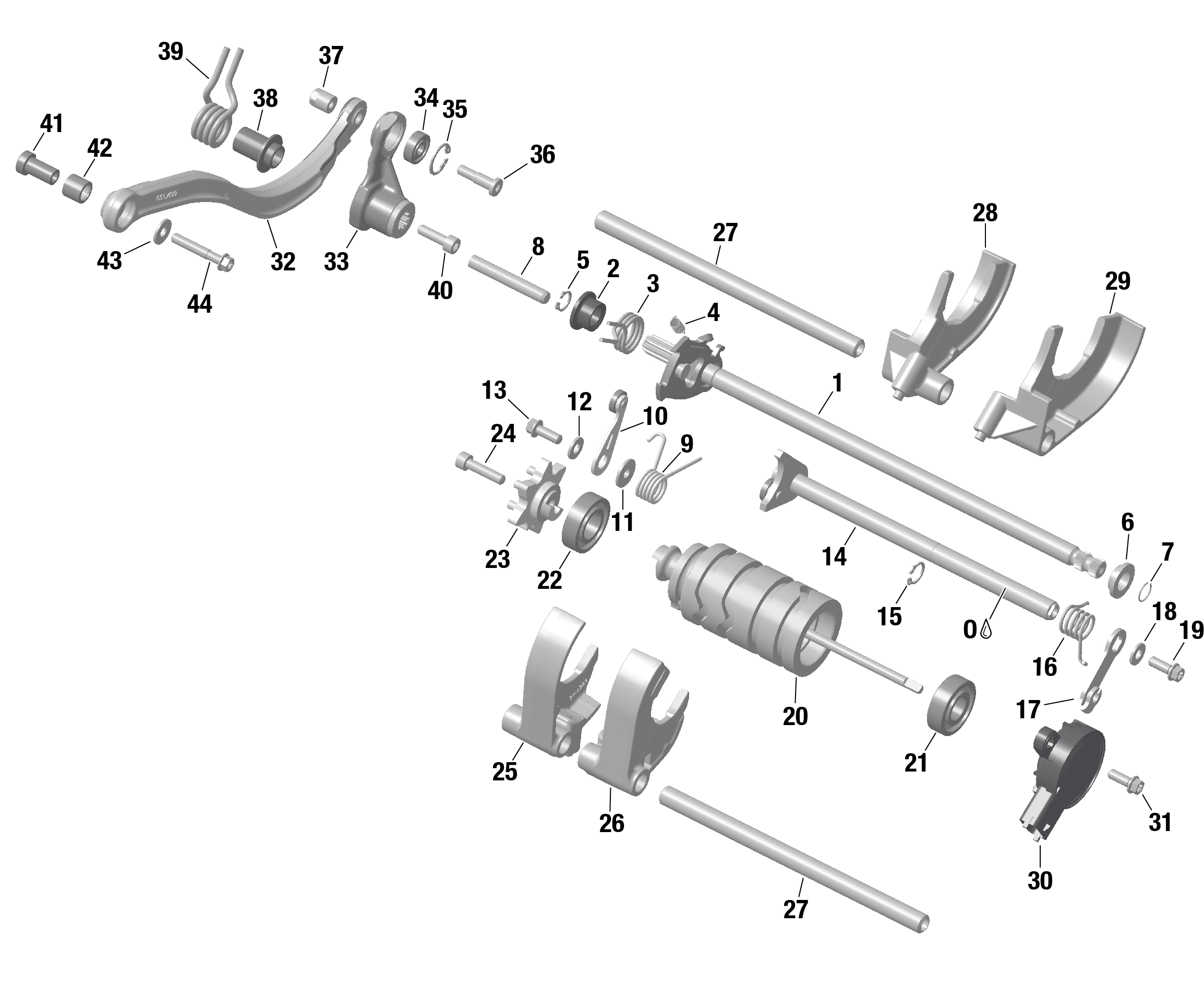 Схема узла: ROTAX - Shifting