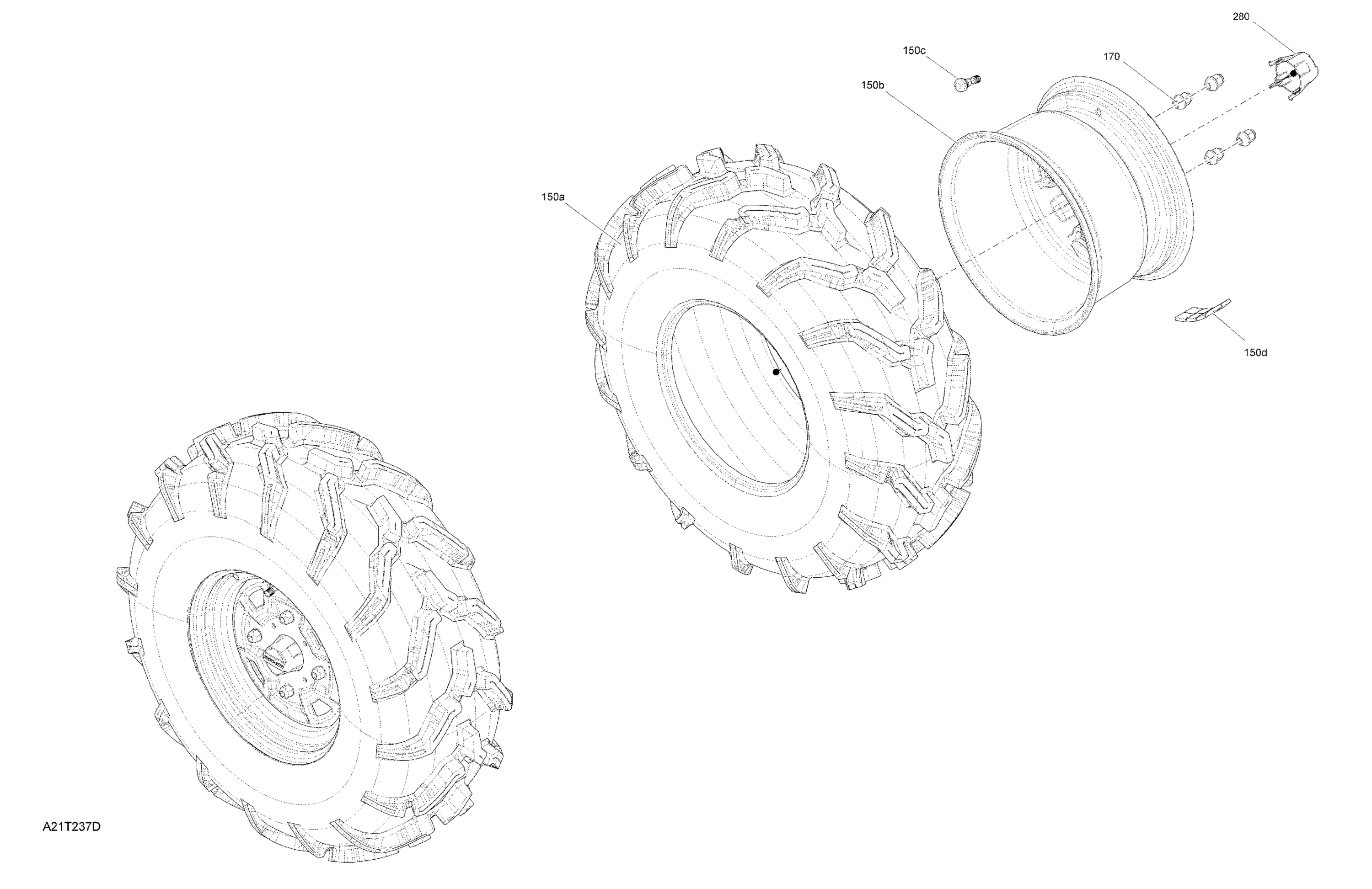 Drive - Front Section - Wheels - XU