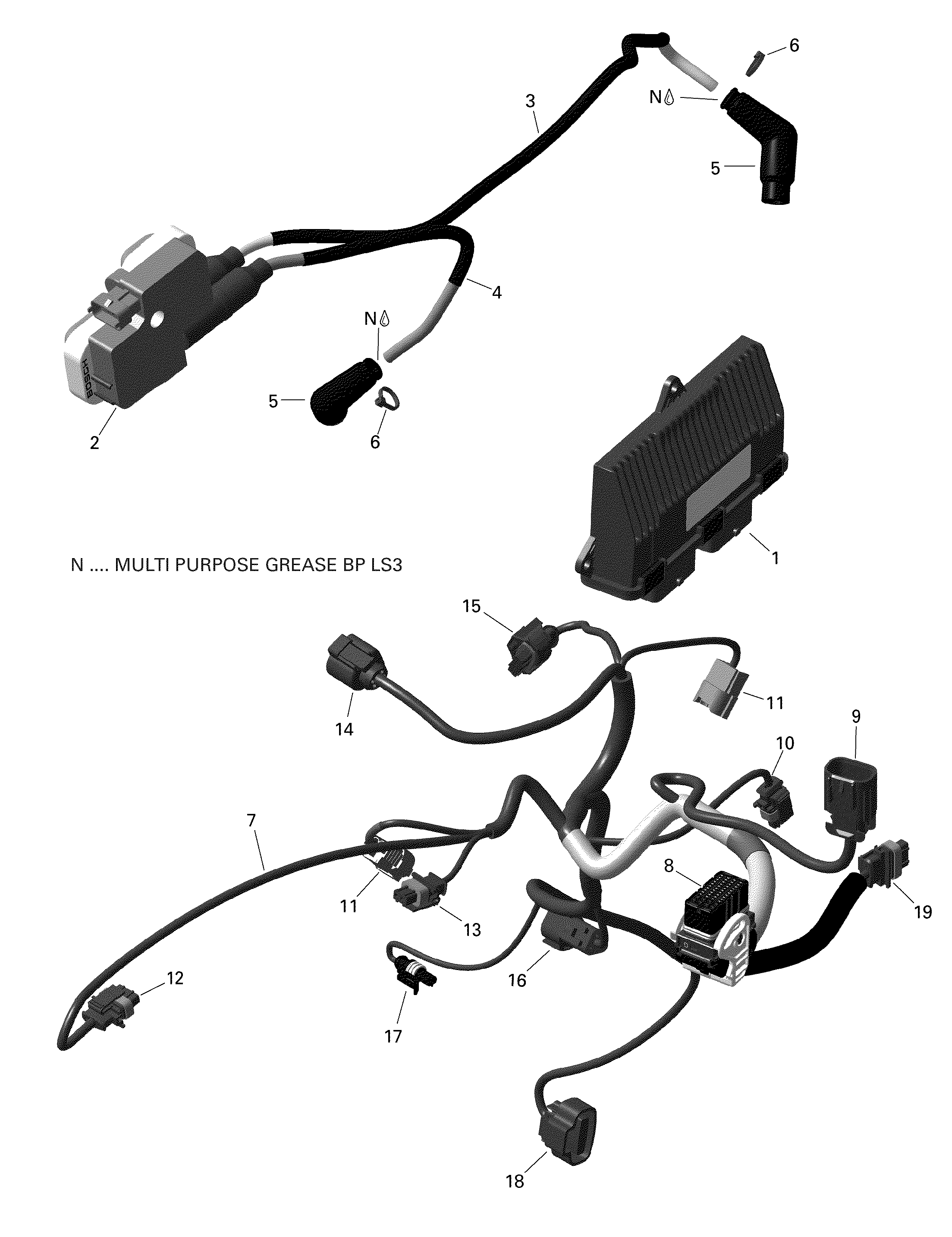 Rotax - Engine Harness And Electronic Module  - V3