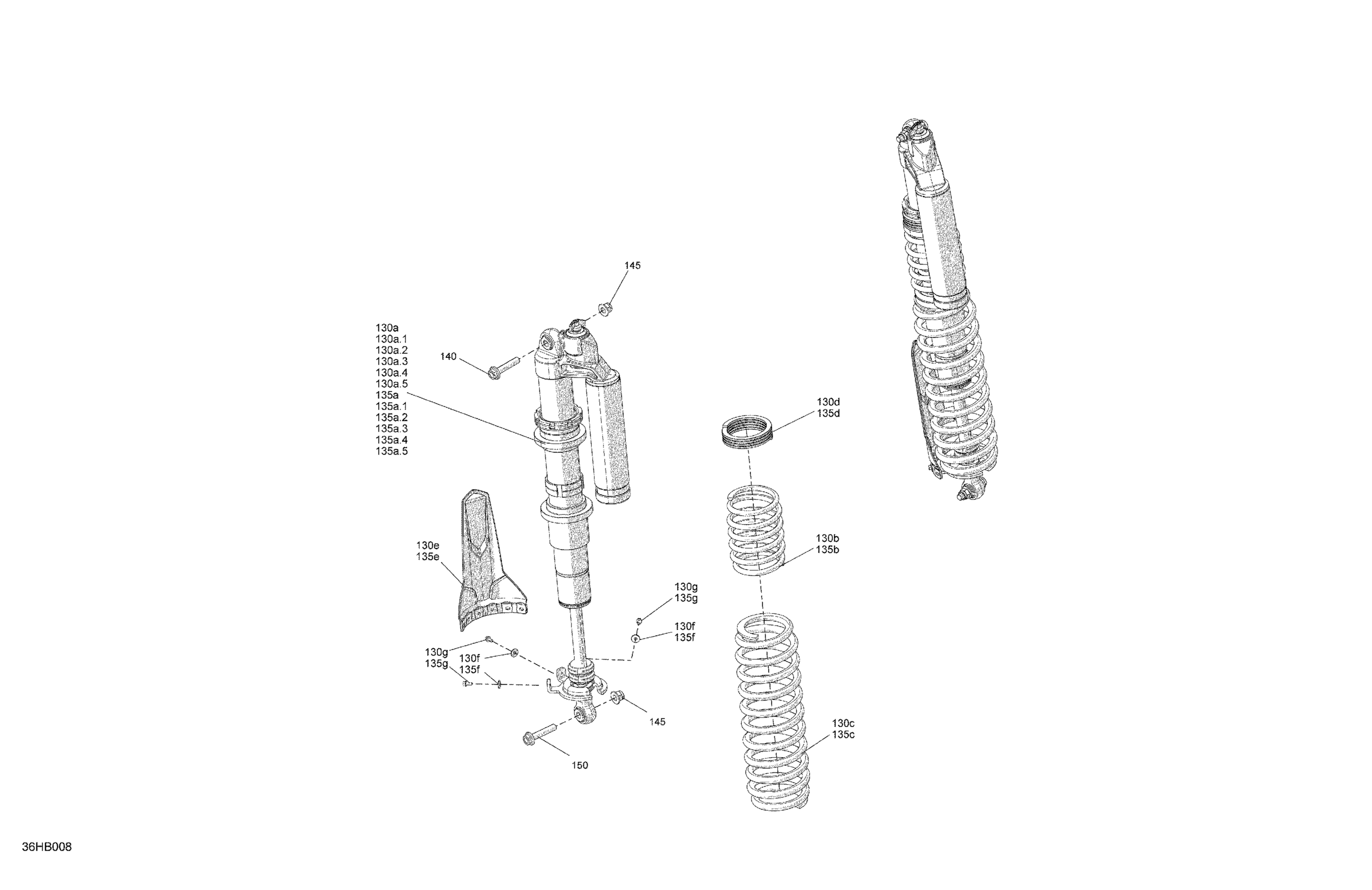 Suspension - Rear Shocks - DS