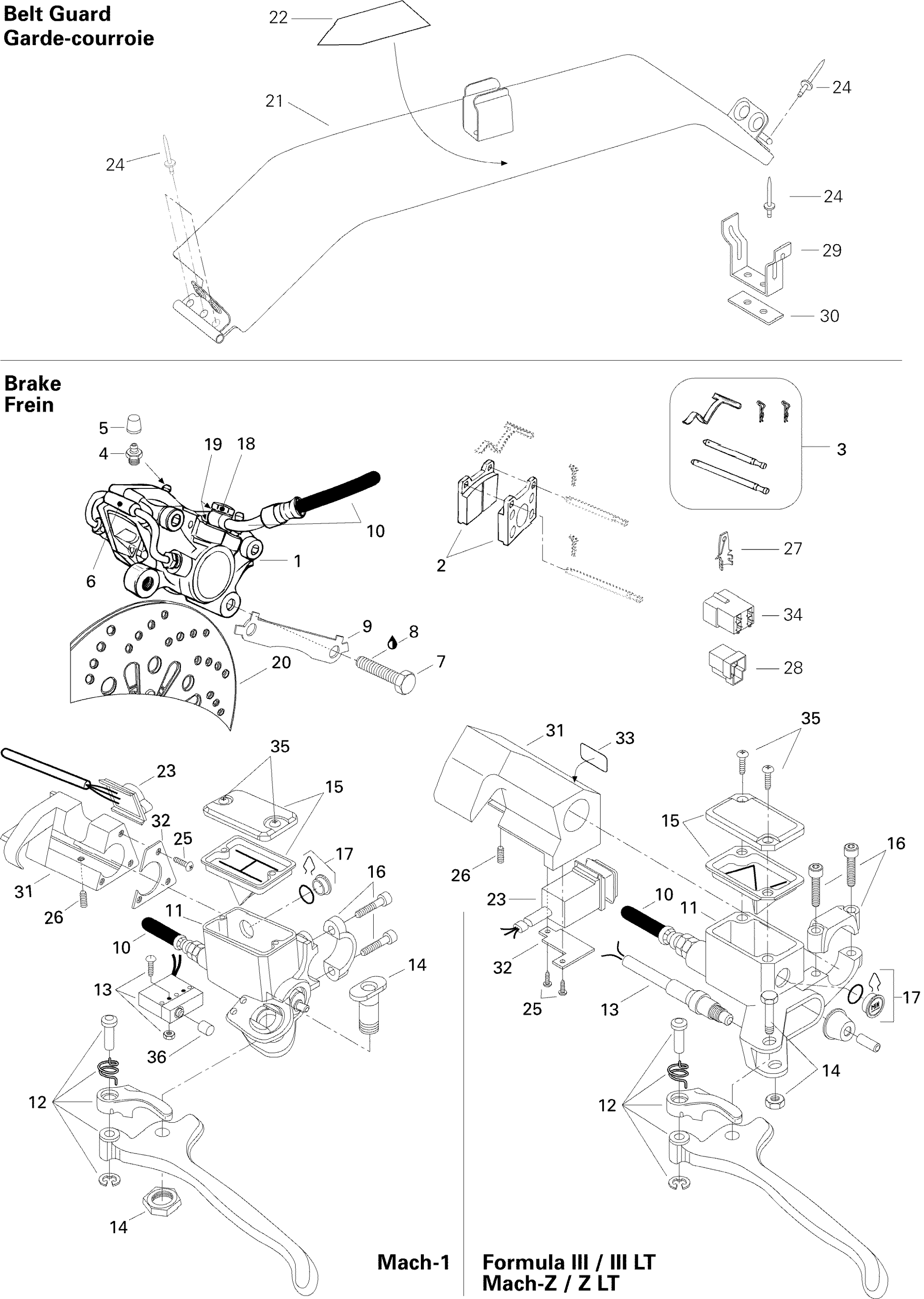 Hydraulic Brake Form III, III LT