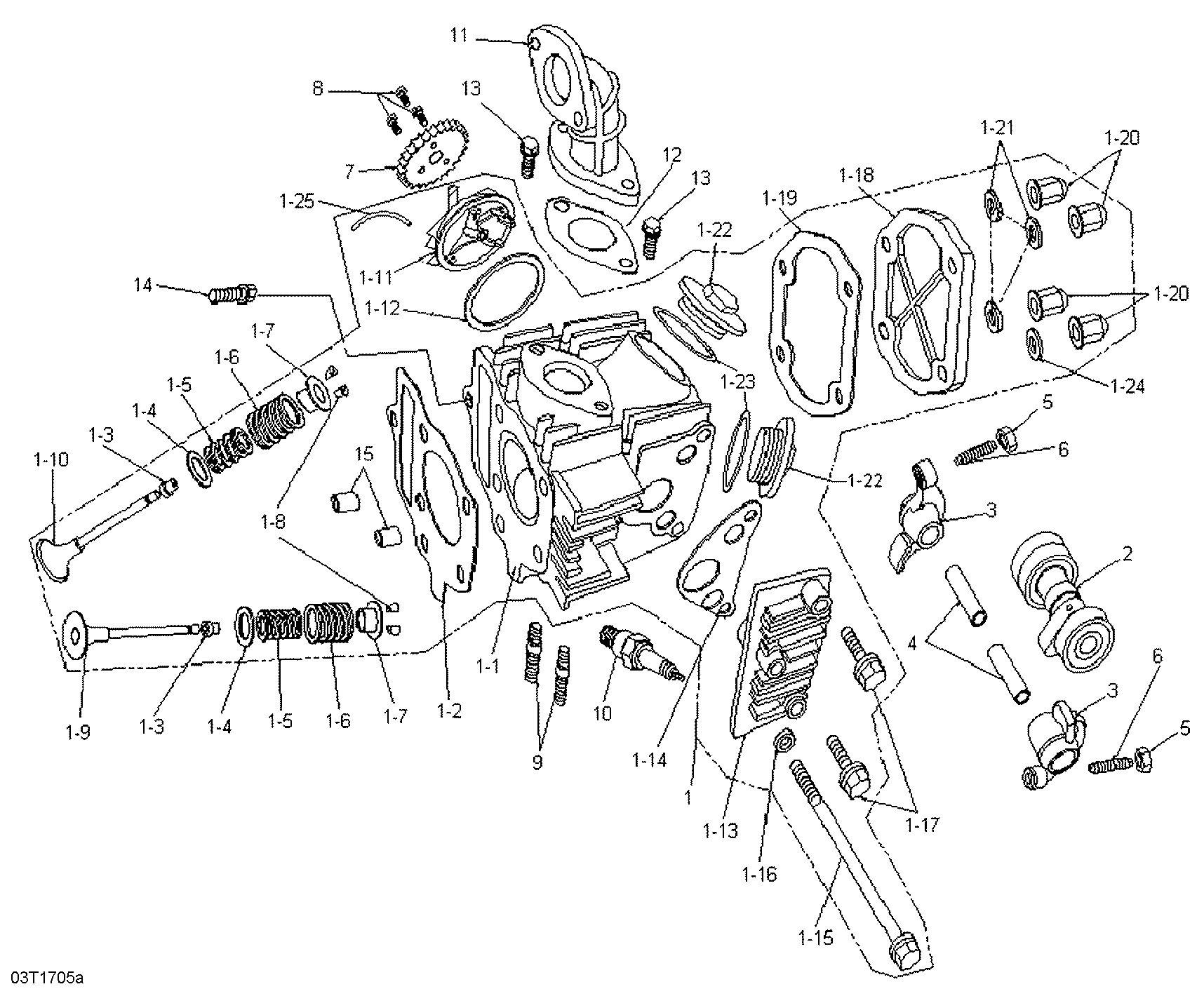 Схема узла: Cylinder Head And Intake Manifold