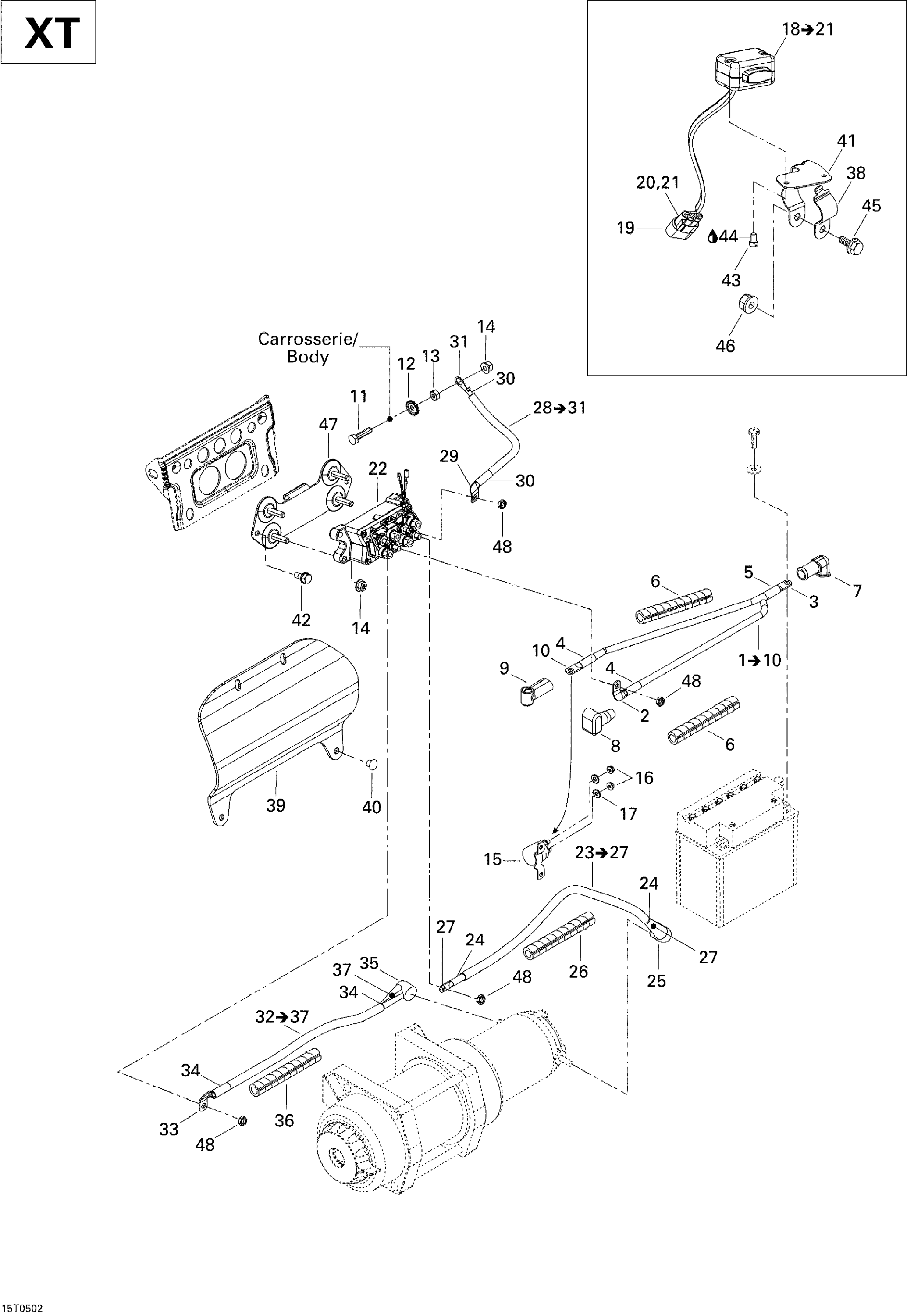 Схема узла: Electrical Accessories (XT)