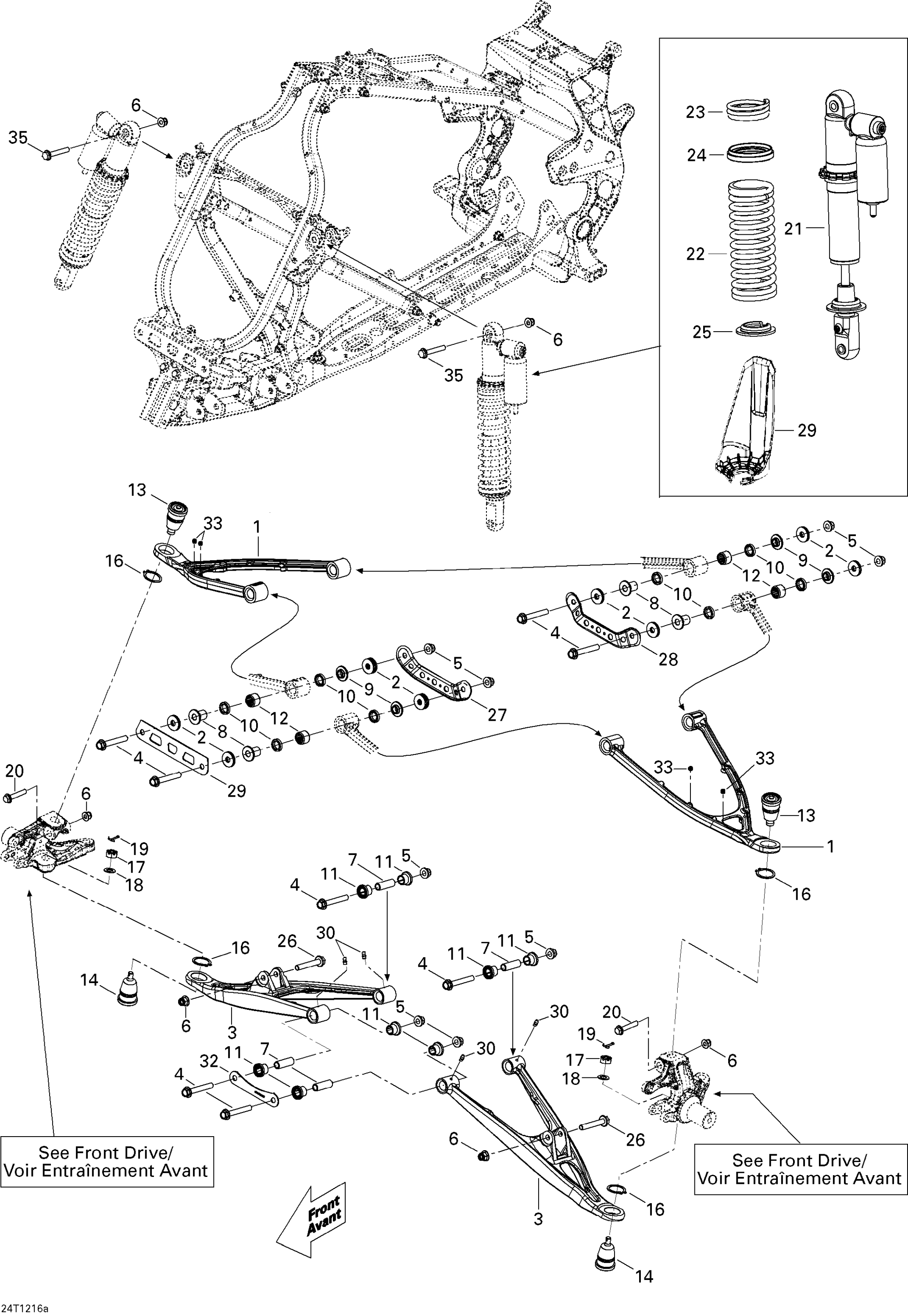 Схема узла: Front Suspension Xxc