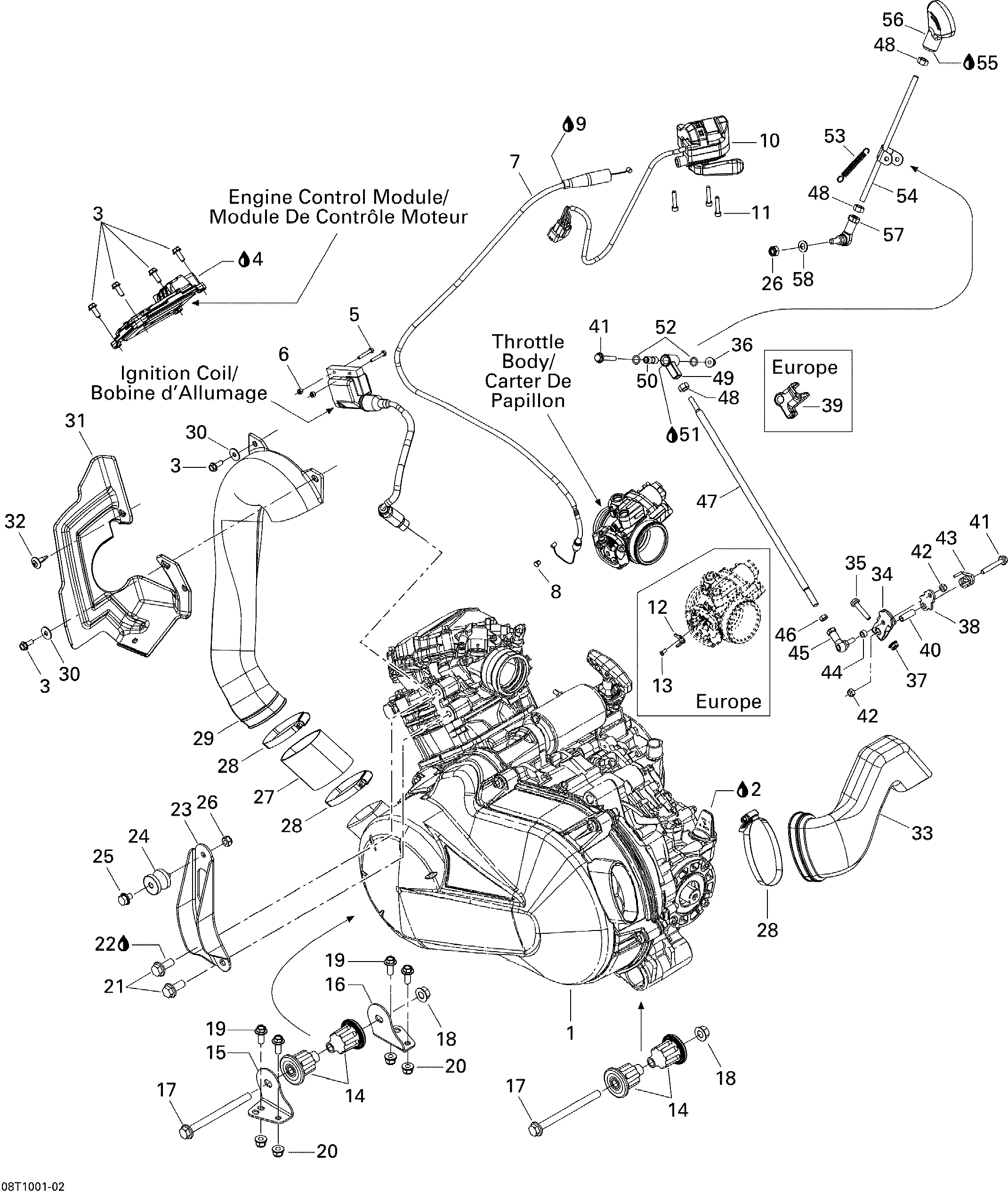 Схема узла: Engine And Engine Support