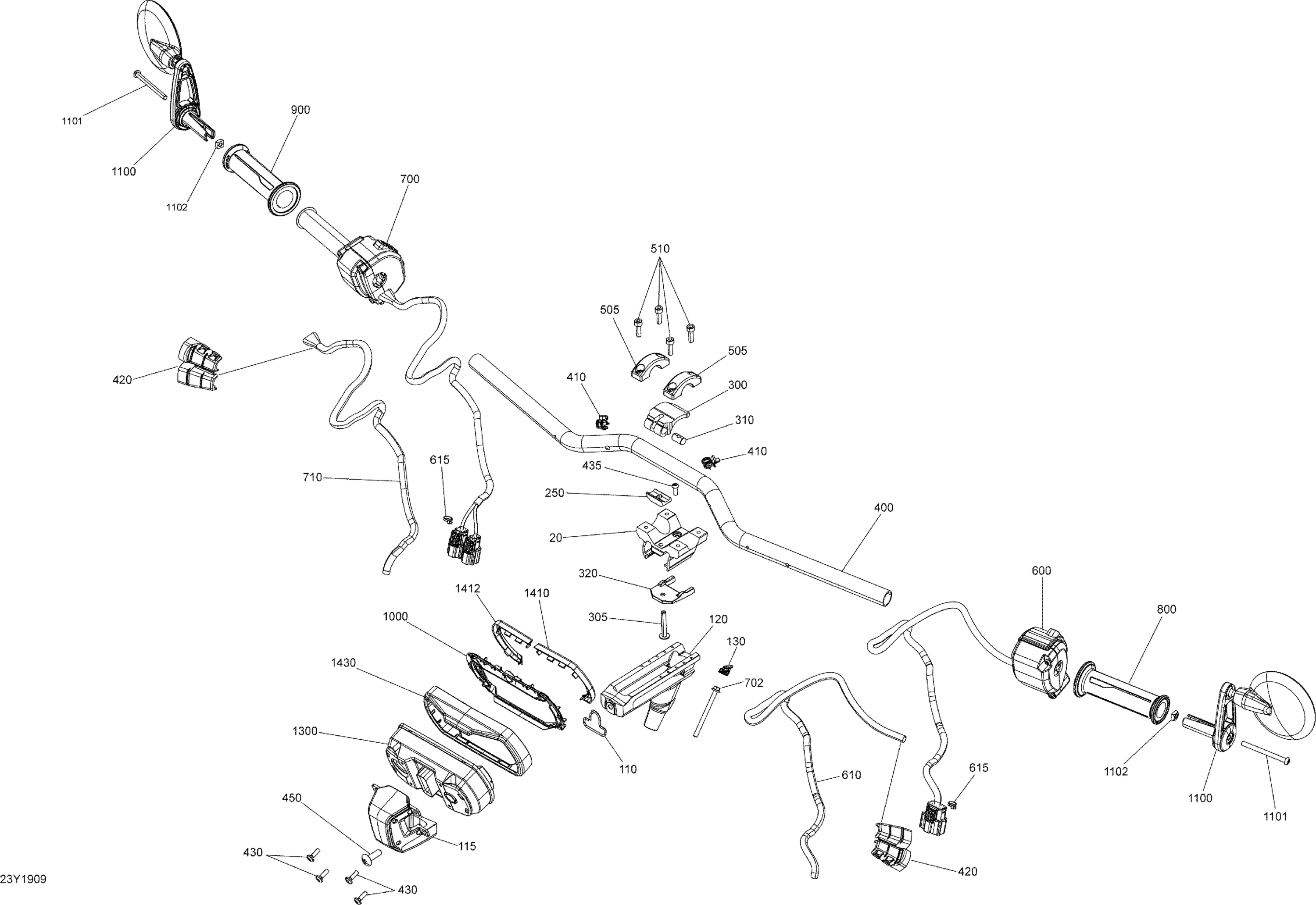 Steering - Handlebar / Cluster Support