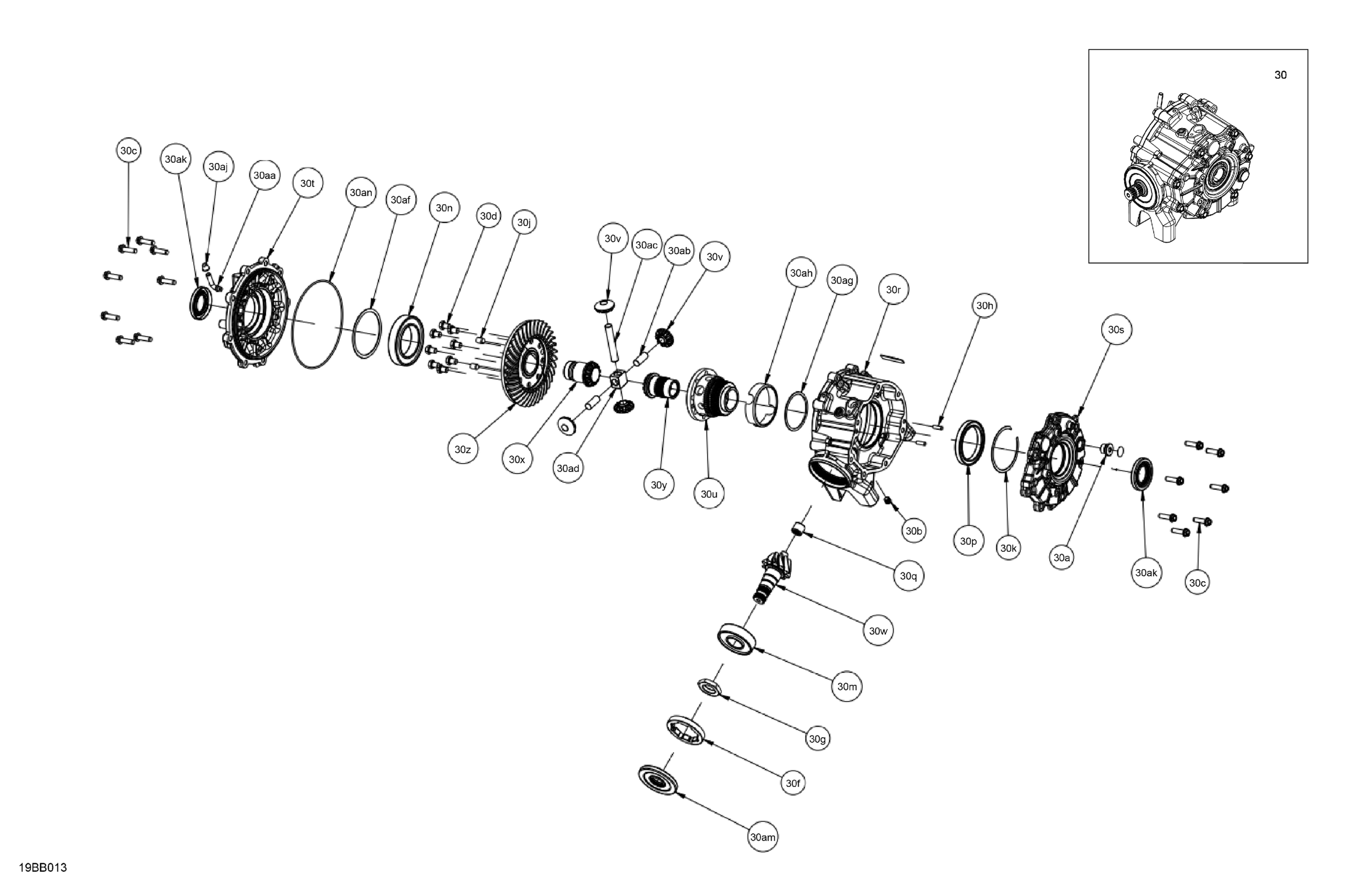 Drive - Front - Differential Parts - Model With ABS