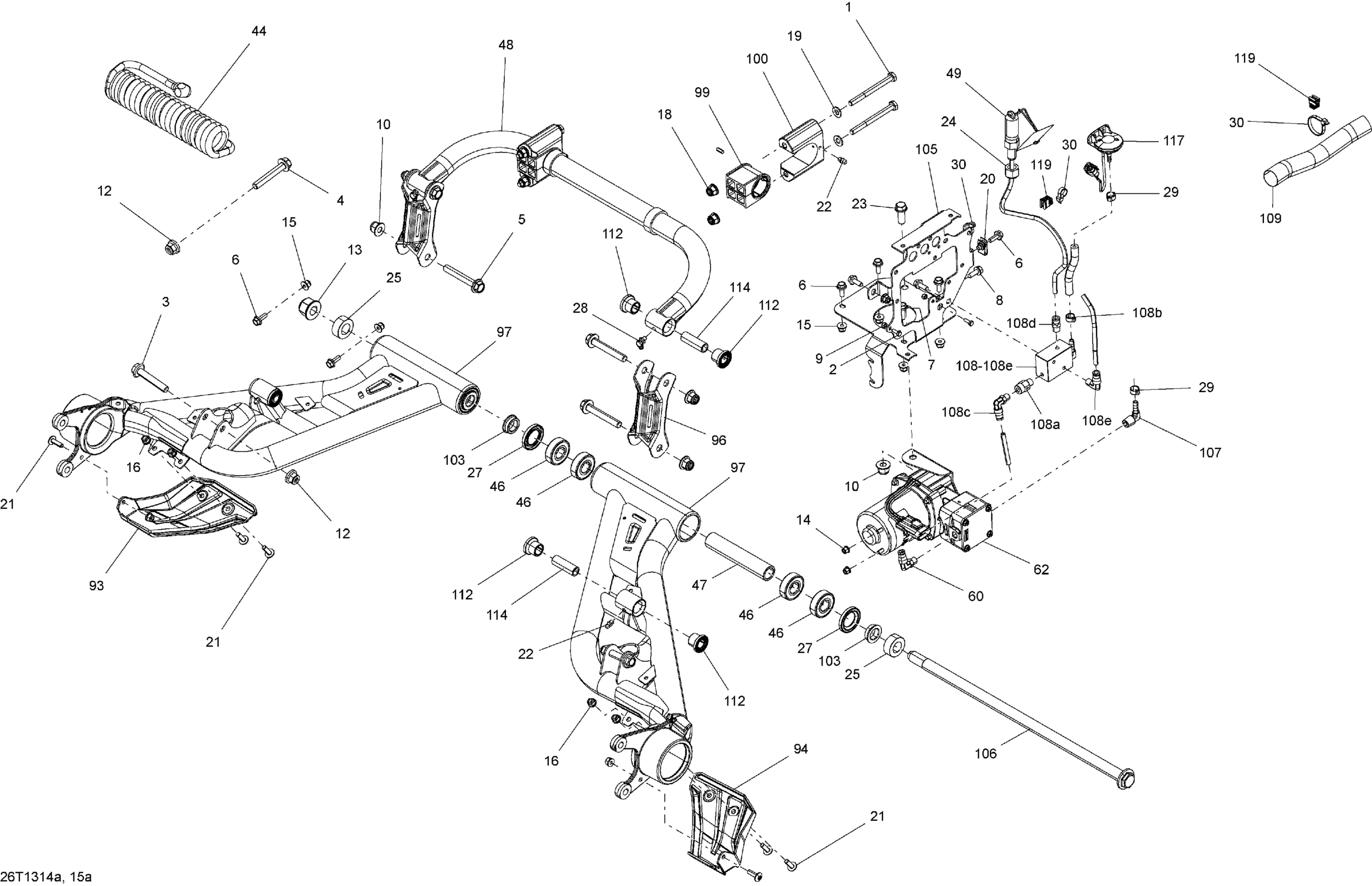 Схема узла: Rear Suspension