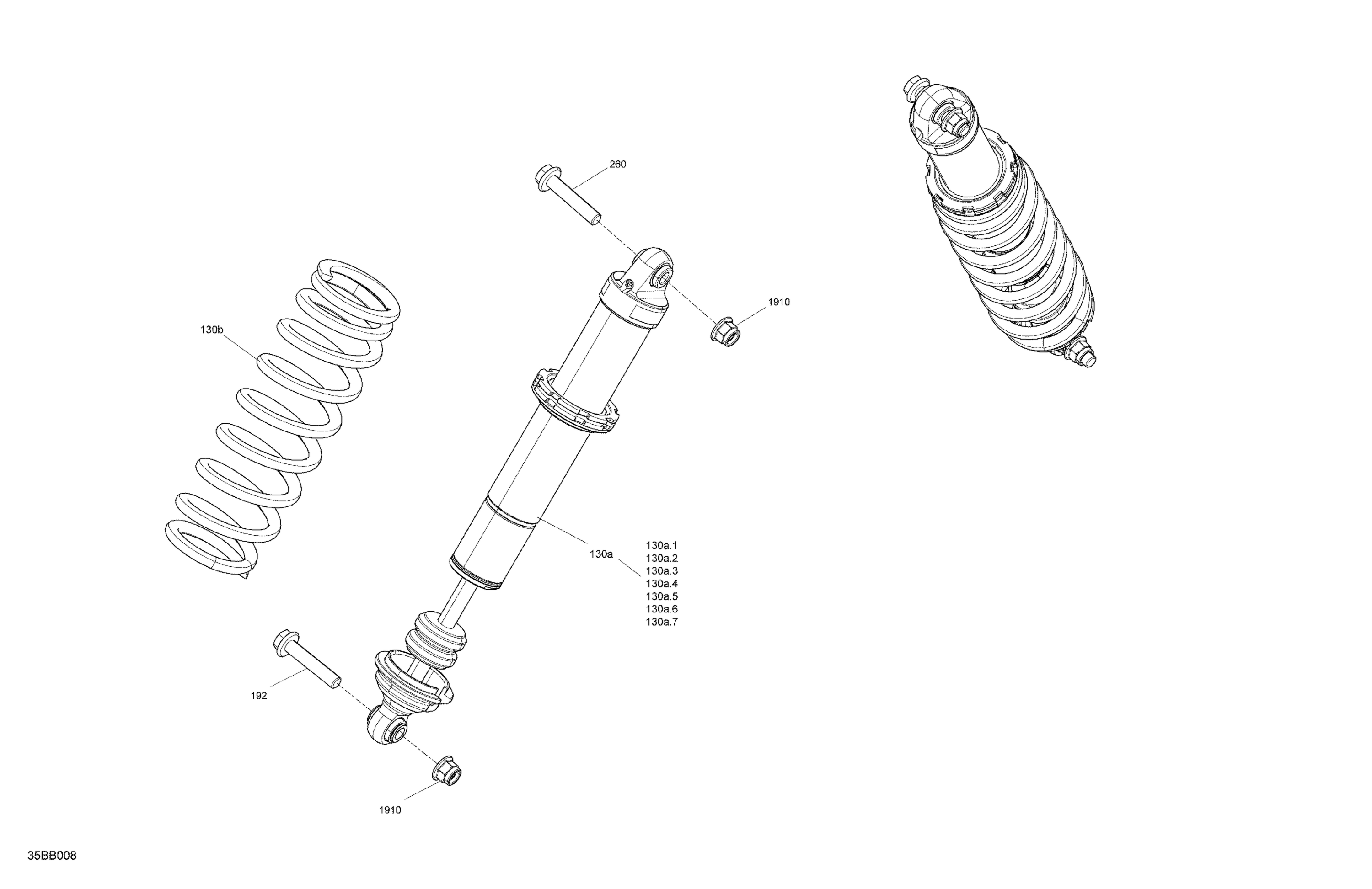 Схема узла: Suspension - Front Shocks