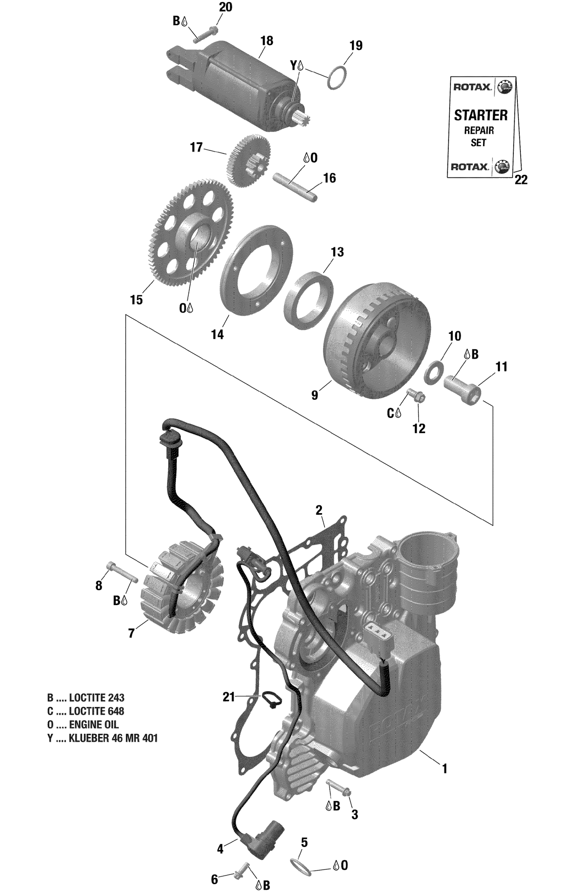 Rotax - Magneto And Electric Starter - 903 / Built up to Nov 5