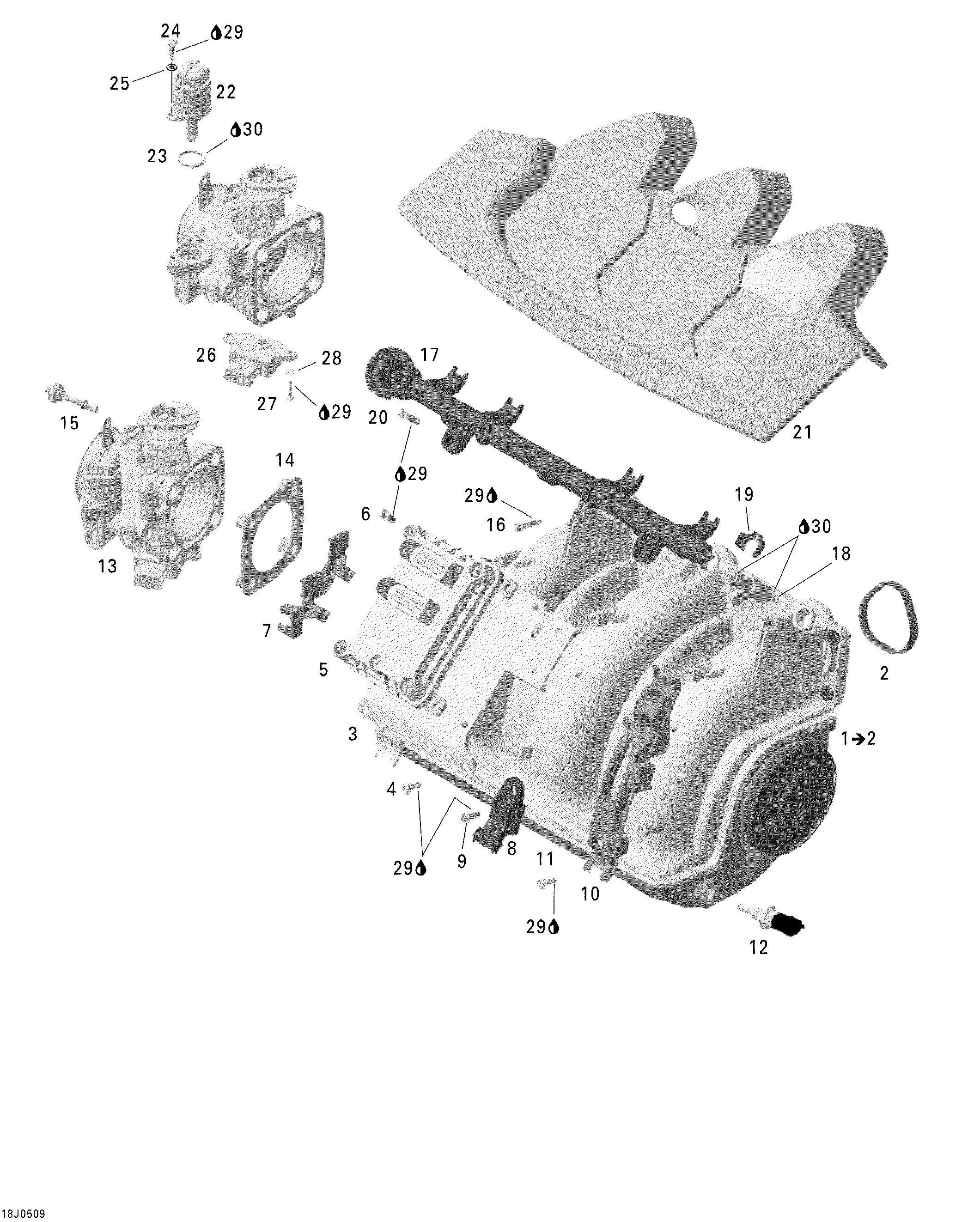 Схема узла: Air Intake Manifold