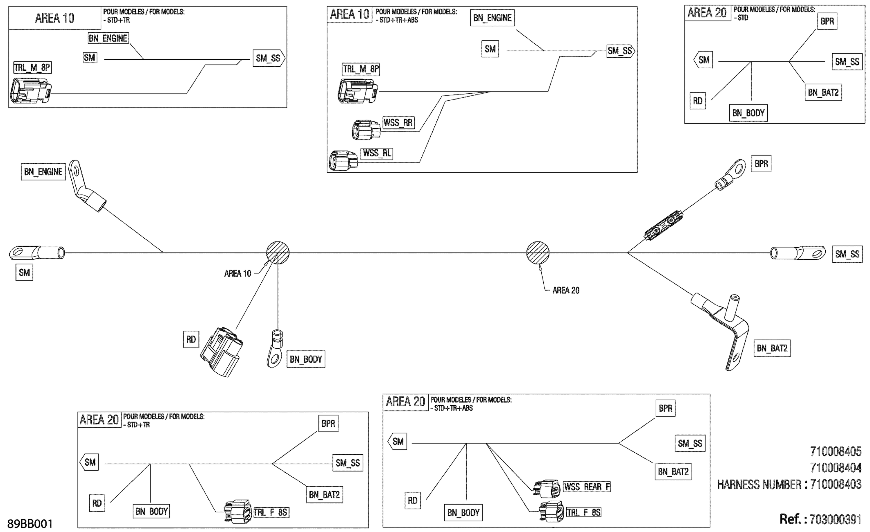 Electric - Voltage Regulator Wiring Harness