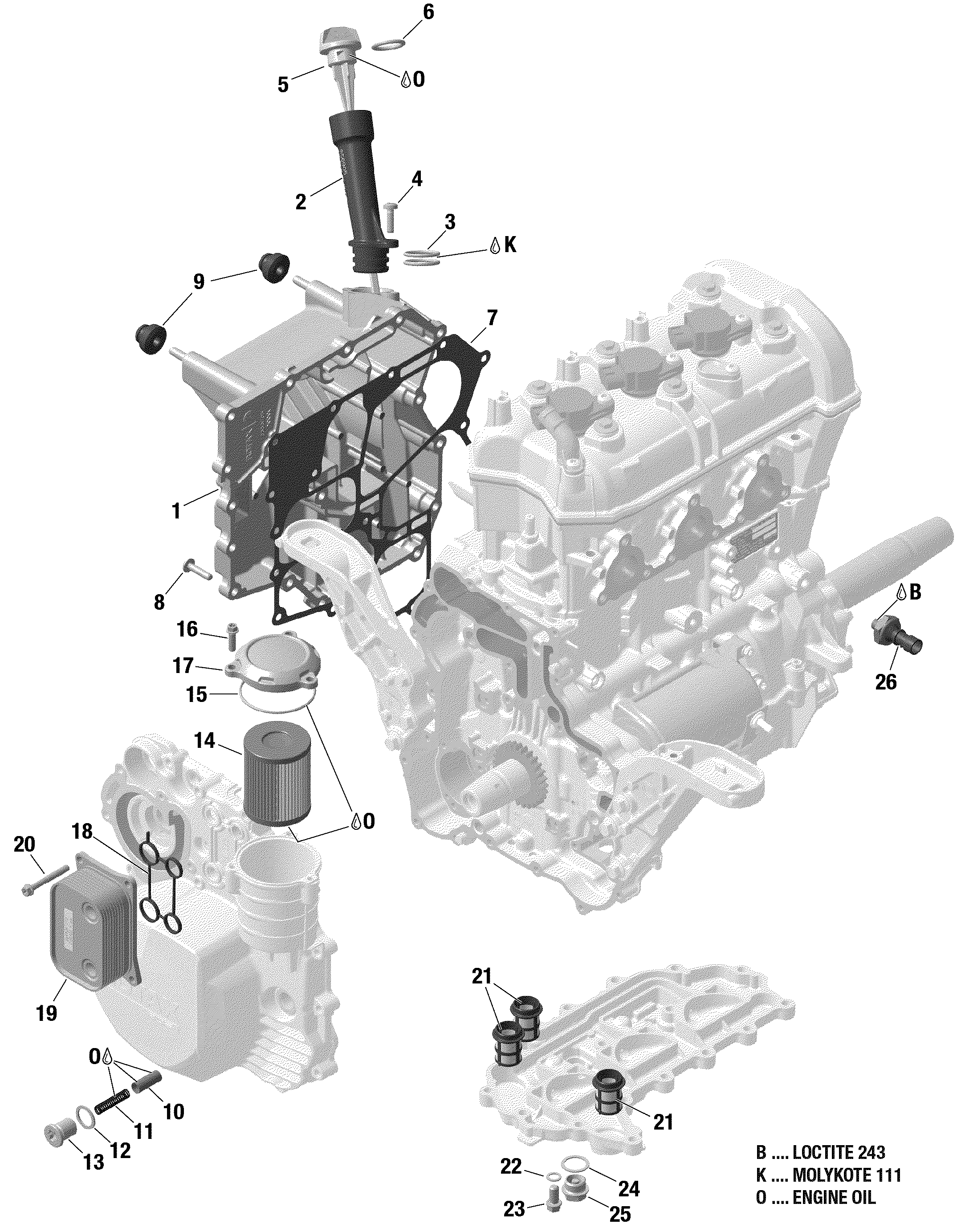 Rotax - Engine Lubrication - 900 ACE