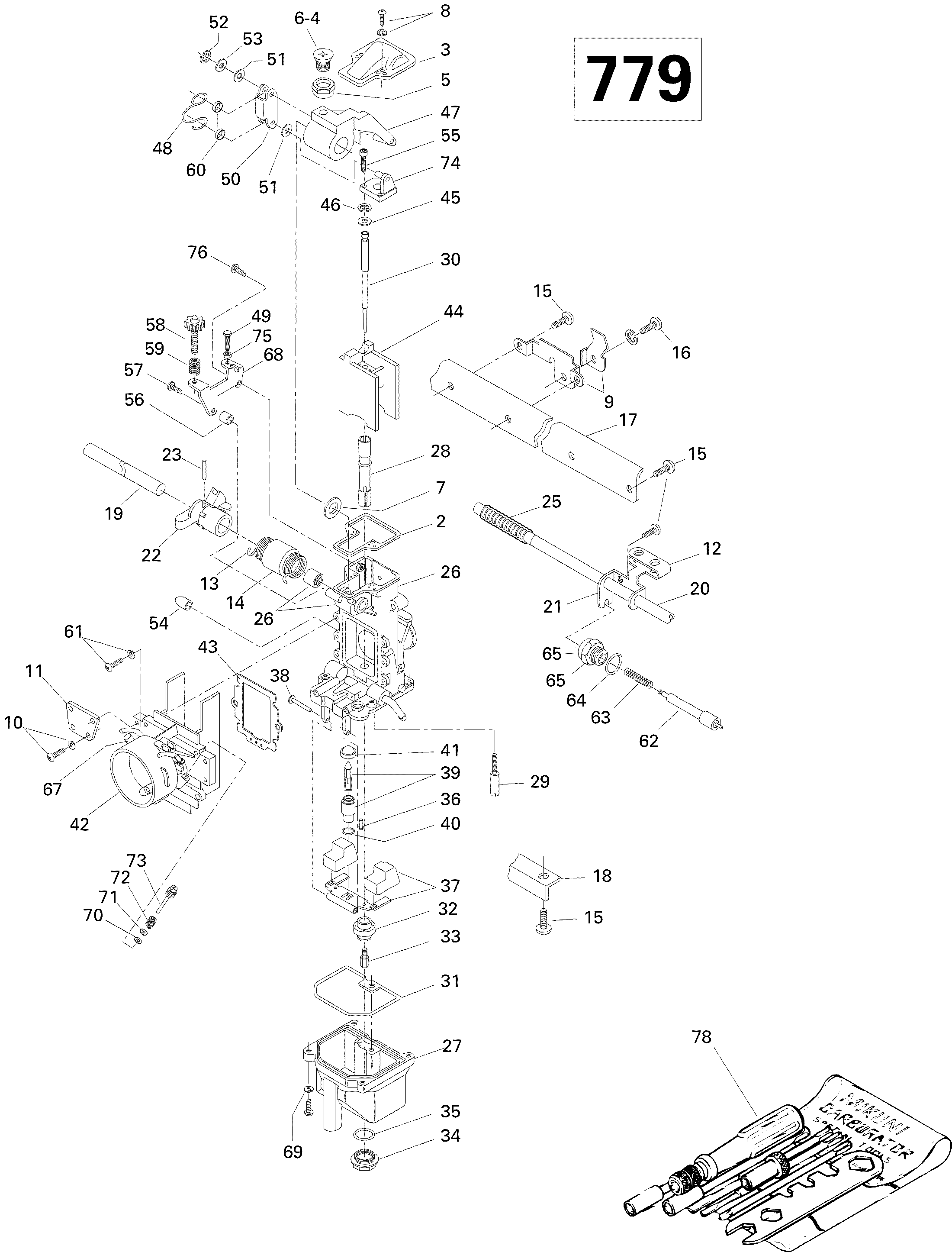 Схема узла: Carburetor Mach Z