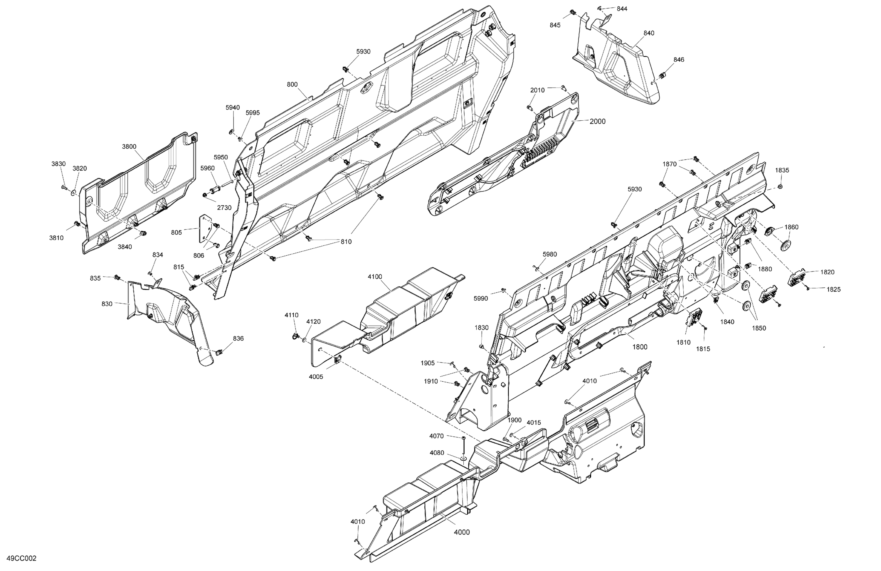 Cab Interior - Back Wall