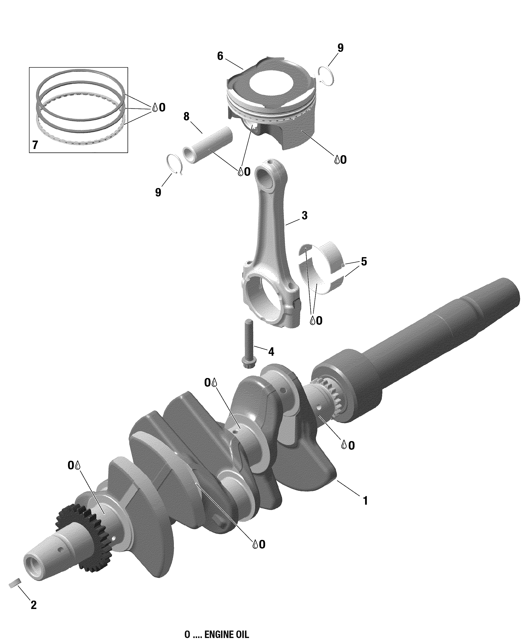 ROTAX - Crankshaft and Pistons