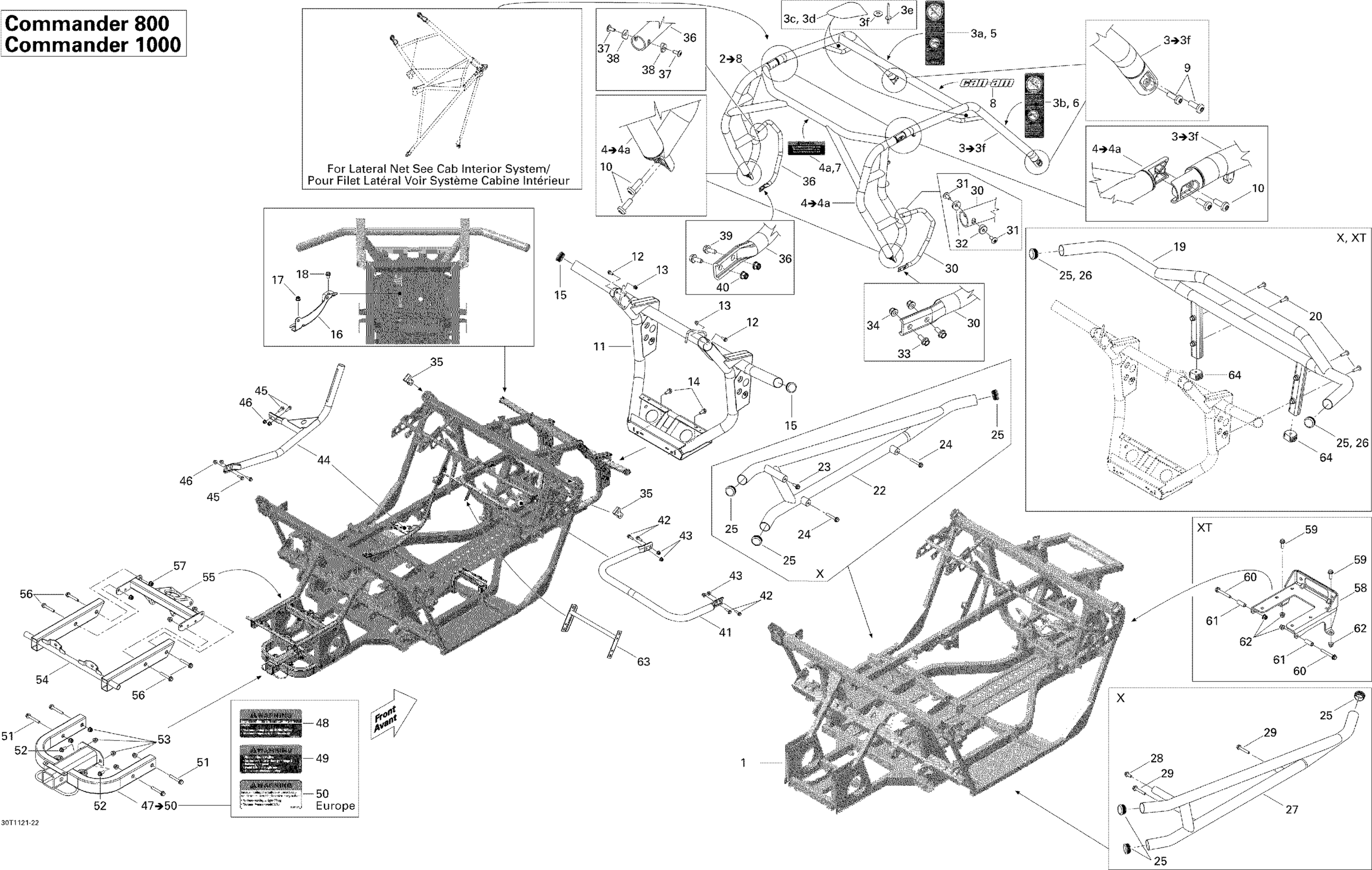 Схема узла: Frame, System STD, XT